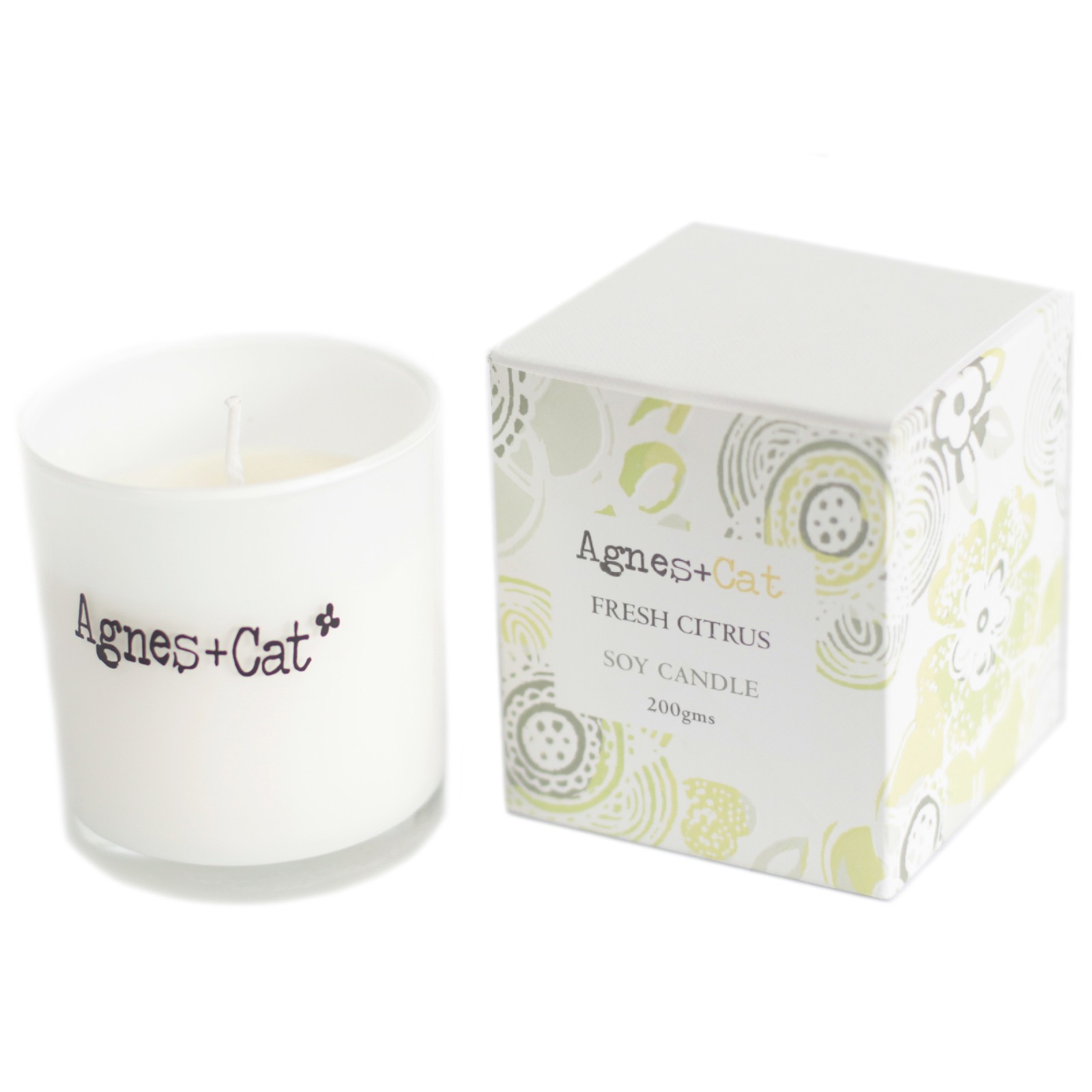 Agnes + Cat - Fresh Citrus - Natural Soy Votive Candle (200g)2