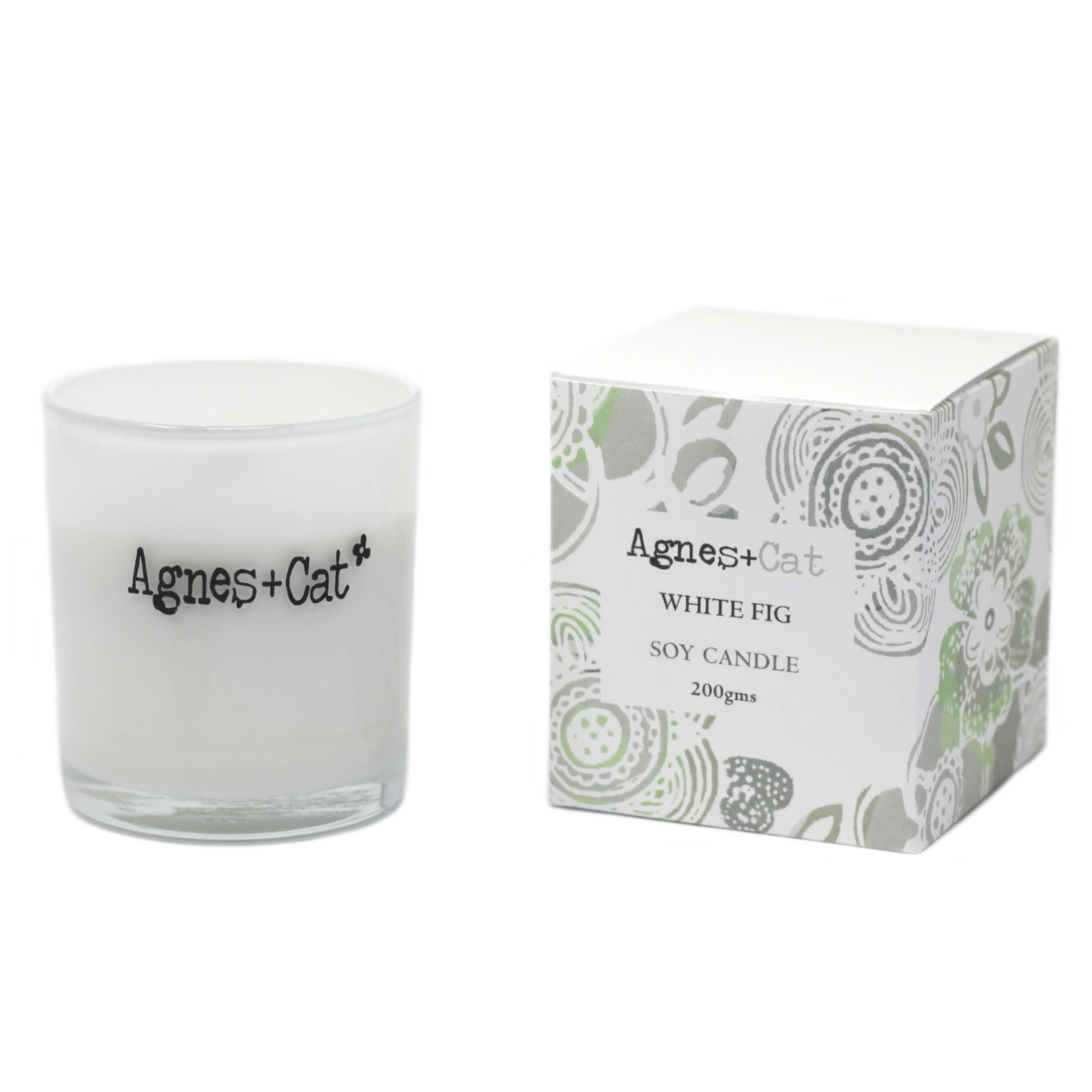 Agnes + Cat - White Fig - Natural Soy Votive Candle (200g)2