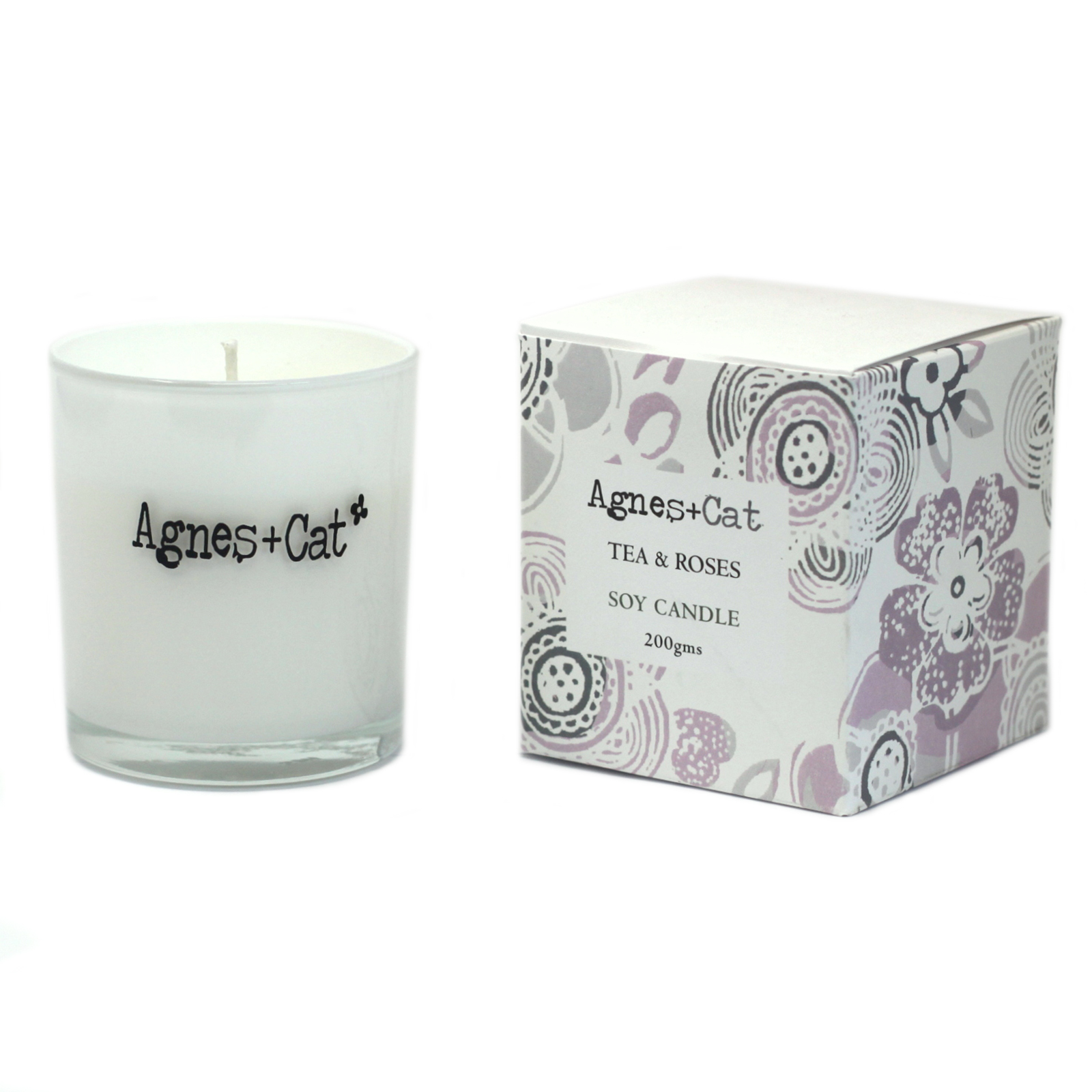 Agnes + Cat - Tea & Roses - Natural Soy Votive Candle (200g)2
