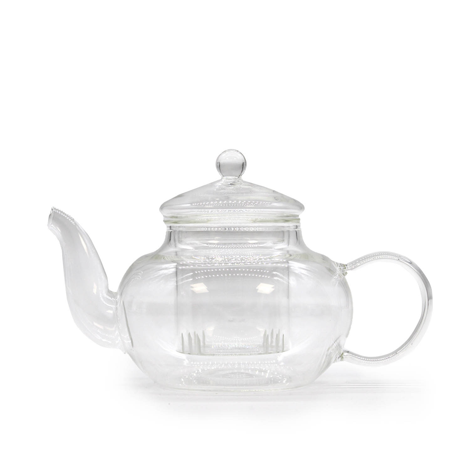 Round Pearl Glass Teapot with Infuser - 400ml