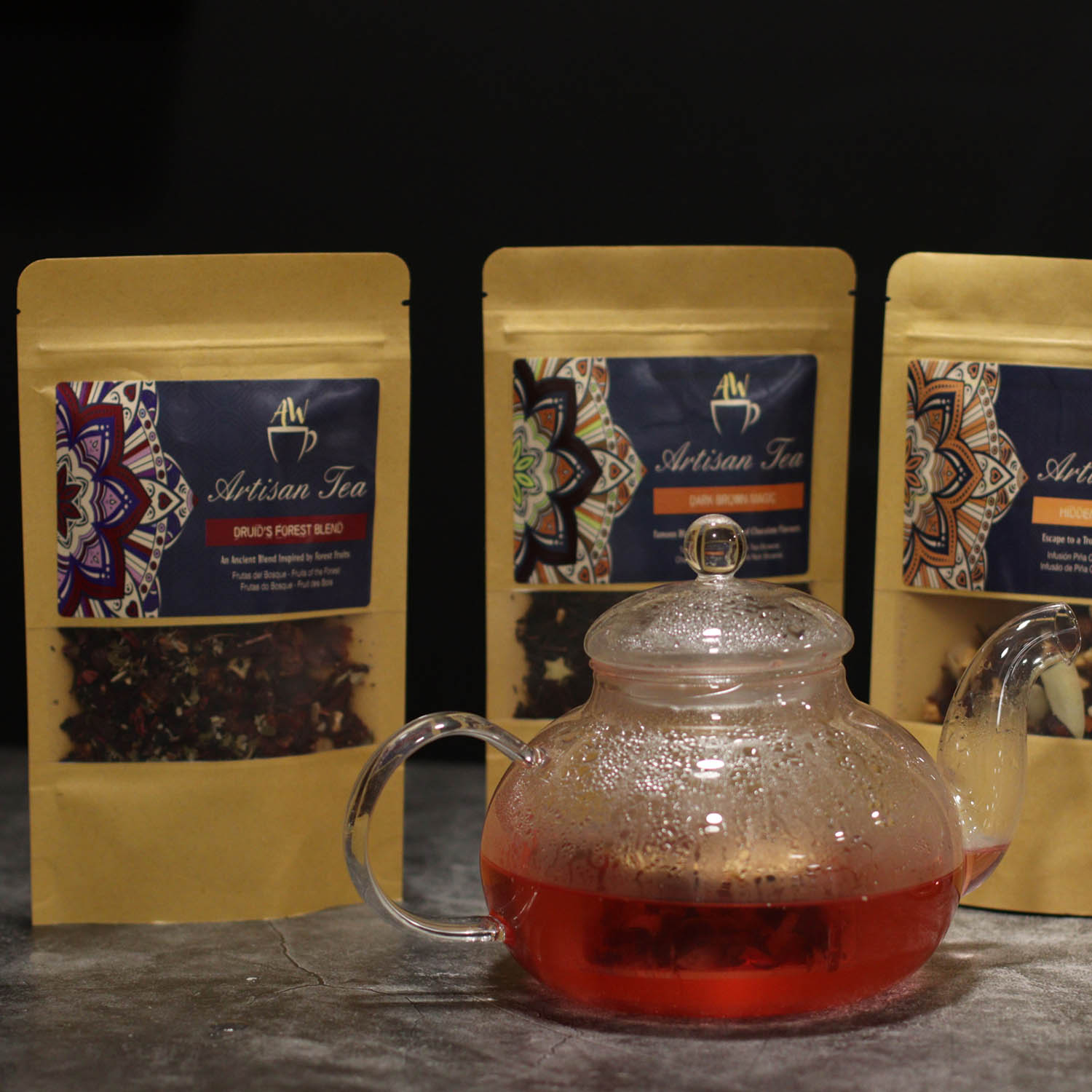 Round Pearl Glass Teapot with Infuser - 800ml6