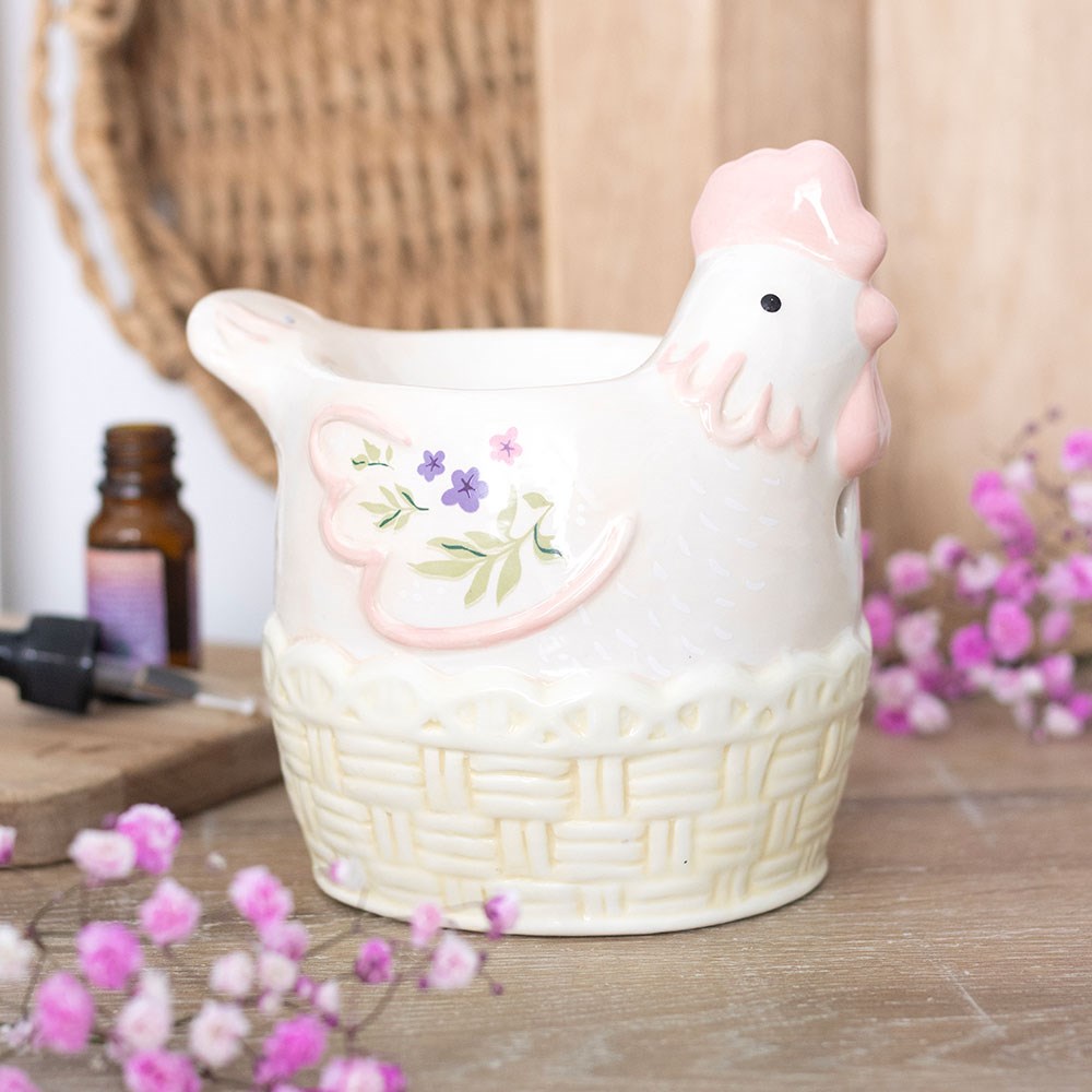 Pastel Hen Oil Burner and Wax Warmer
