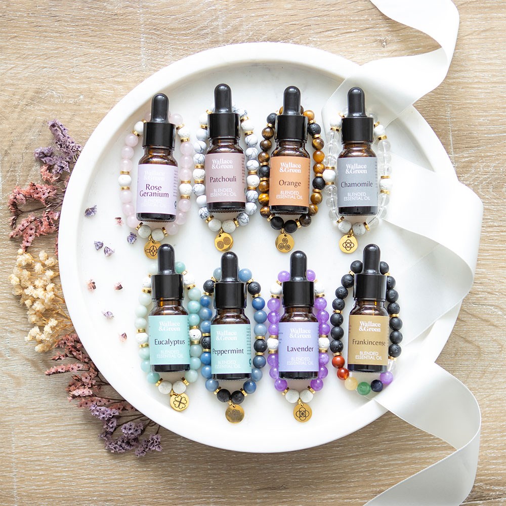 Abundance Amazonite & Lava Bead Essential Oil Bracelet Gift Set7