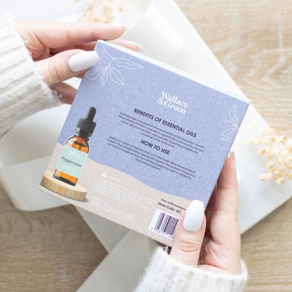 Inner Peace Blue Aventurine & Lava Bead Essential Oil Bracelet Gift Set4