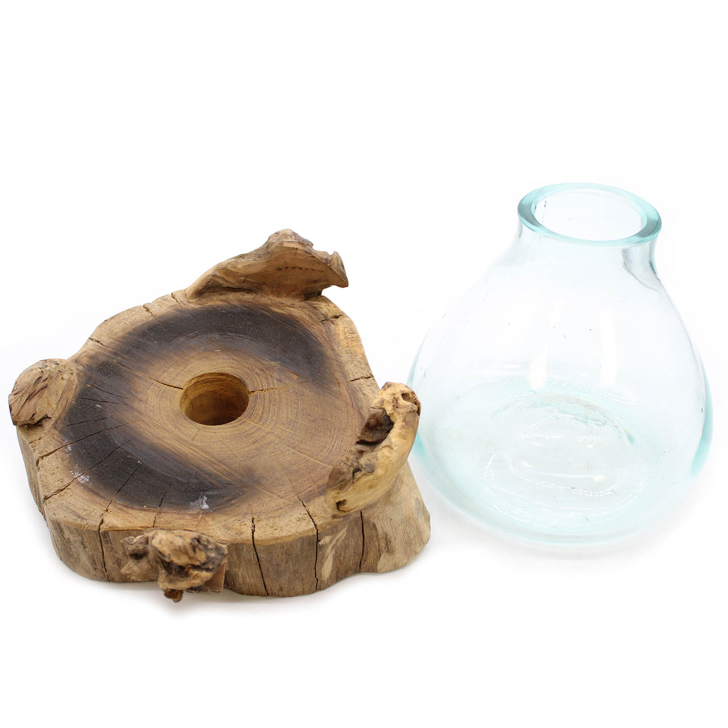 Molten Glass on Gamal Wood with Light – Large Fish Tank & Terrarium (3.7L)2