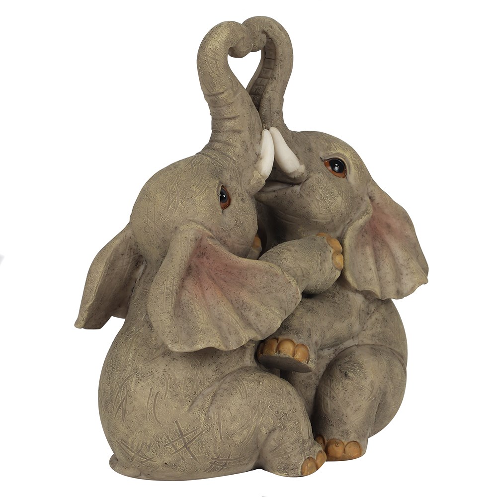 Elephant Embrace Couple Ornament1