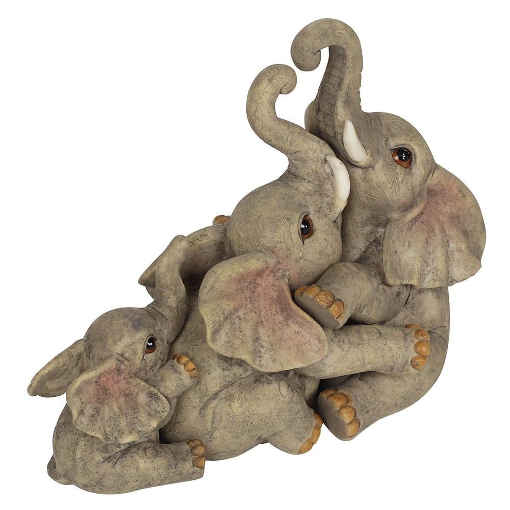 Elephant Family Heart Ornament1