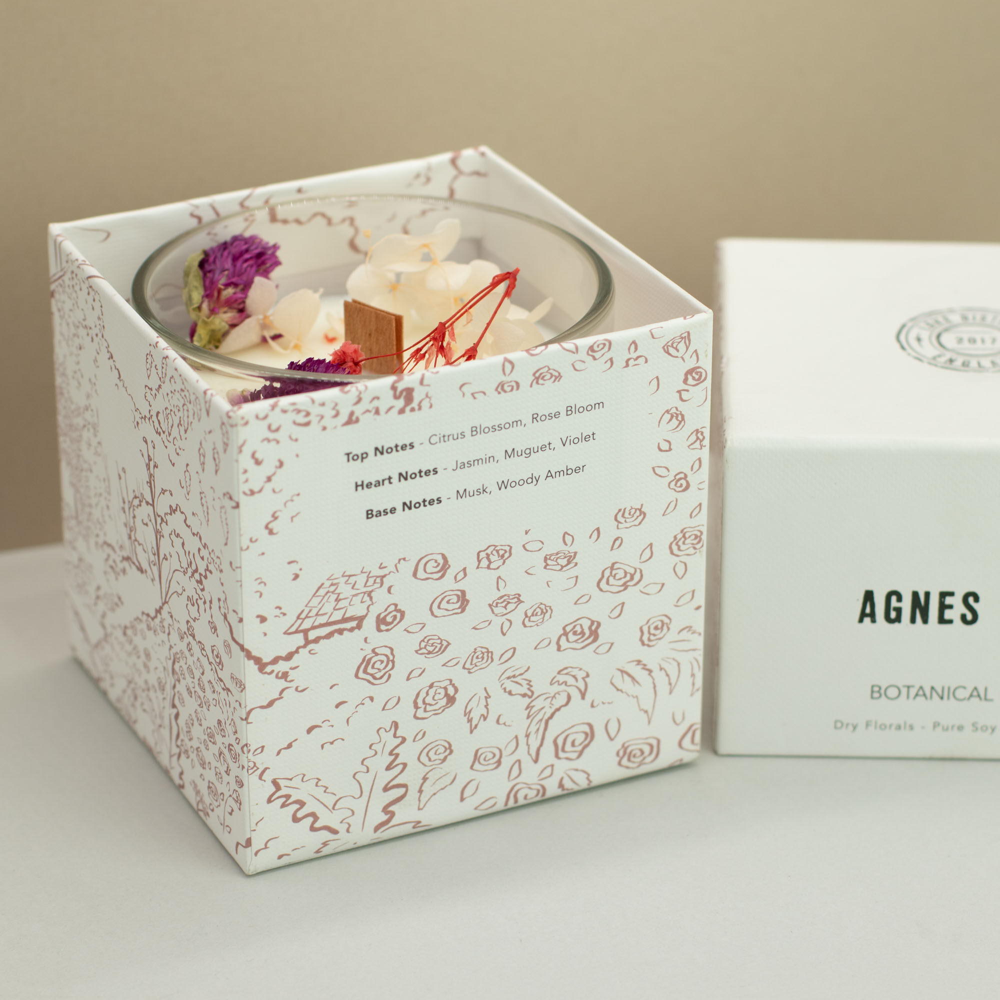 Agnes + Cat Roses of Sawrey Botanical Soy Wax Candle (350g)3