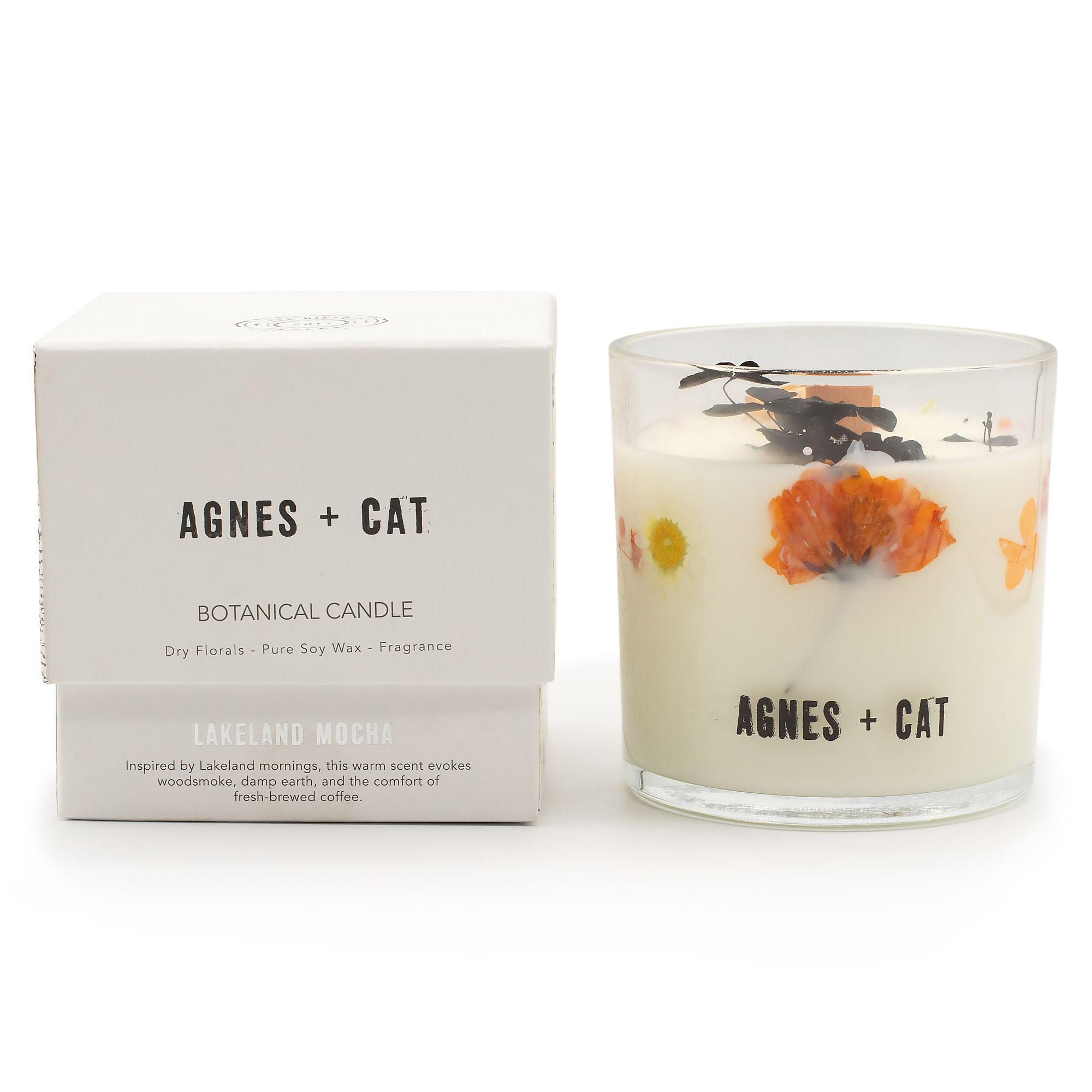 Agnes + Cat Lakeland Mocha Botanical Soy Wax Candle (350g)