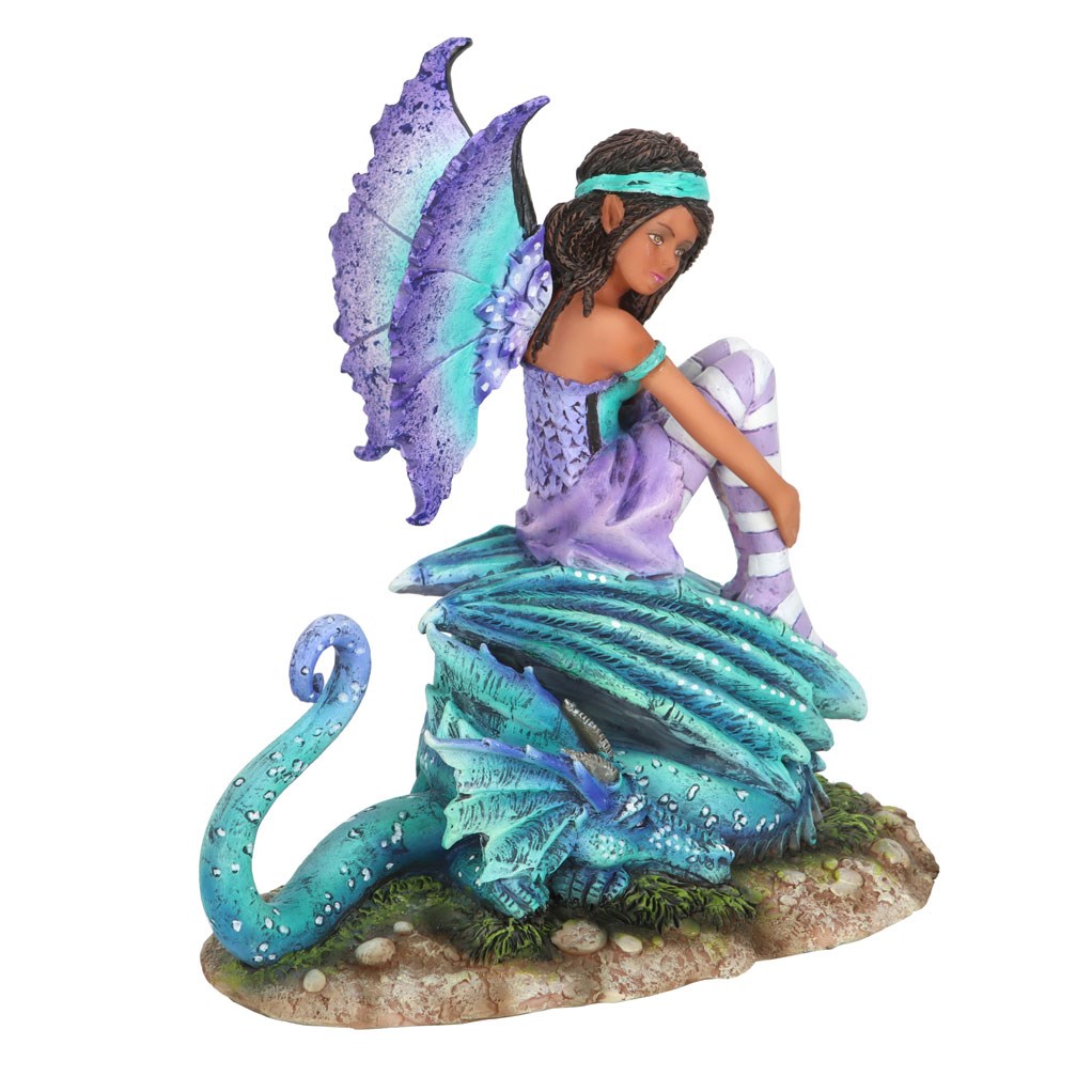 'Dragon Perch' Fairy Figurine by Amy Brown - 16cm3