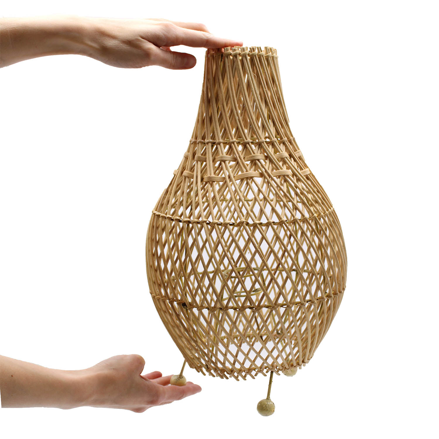 Natural Rattan Teardrop Table Lamp4