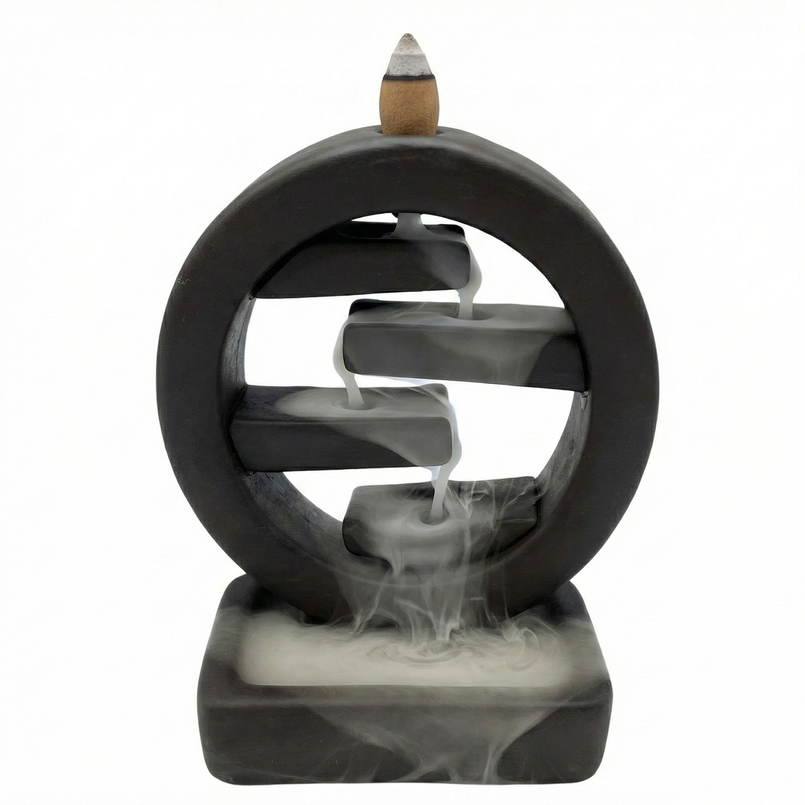 Zen Circle of Life Backflow Incense Burner