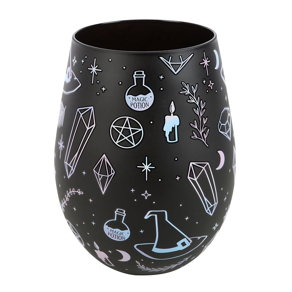 Crystal Witch Print Stemless Glass (550ml)