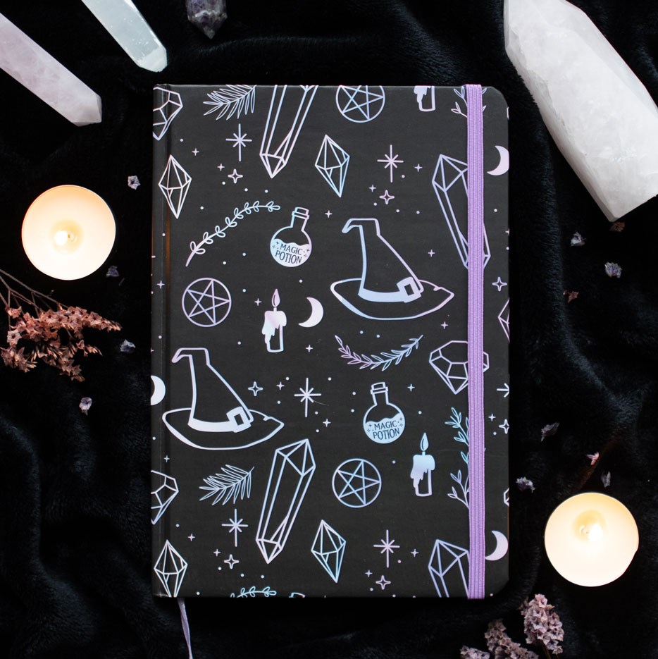 Crystal Witch Print A5 Notebook4