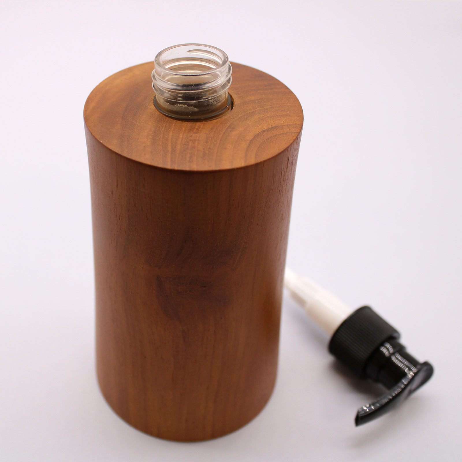 Tapered Teakwood Soap Dispenser - Handmade & Sustainable (200ml)5