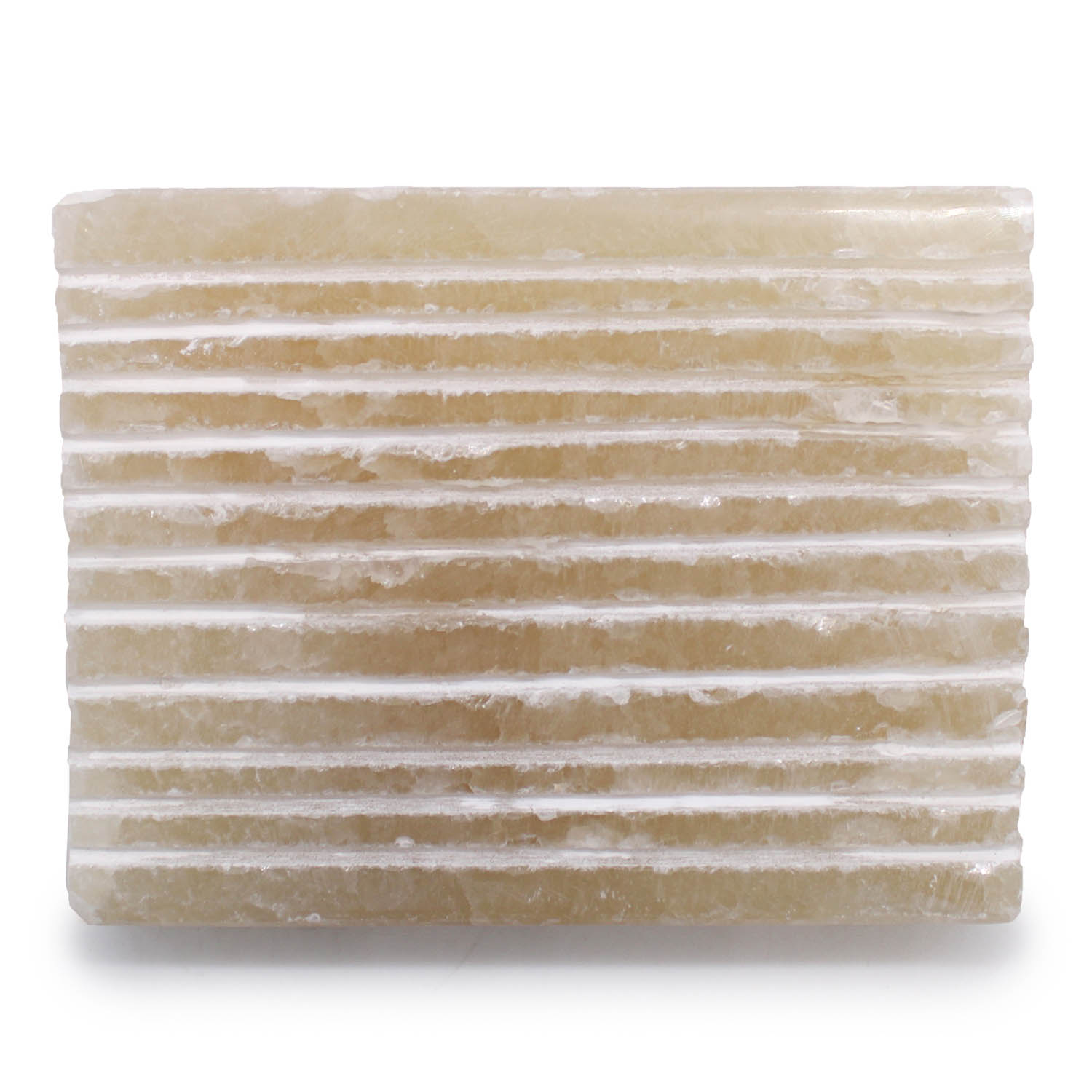 Solid Honey Onyx Square Soap Dish with Drainage Grooves1