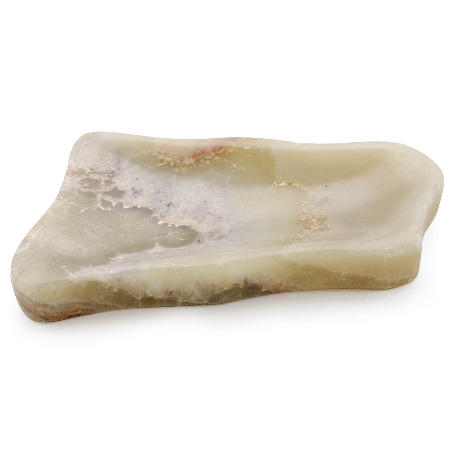 Natural Honey Onyx Soap Dish - Organic Shape