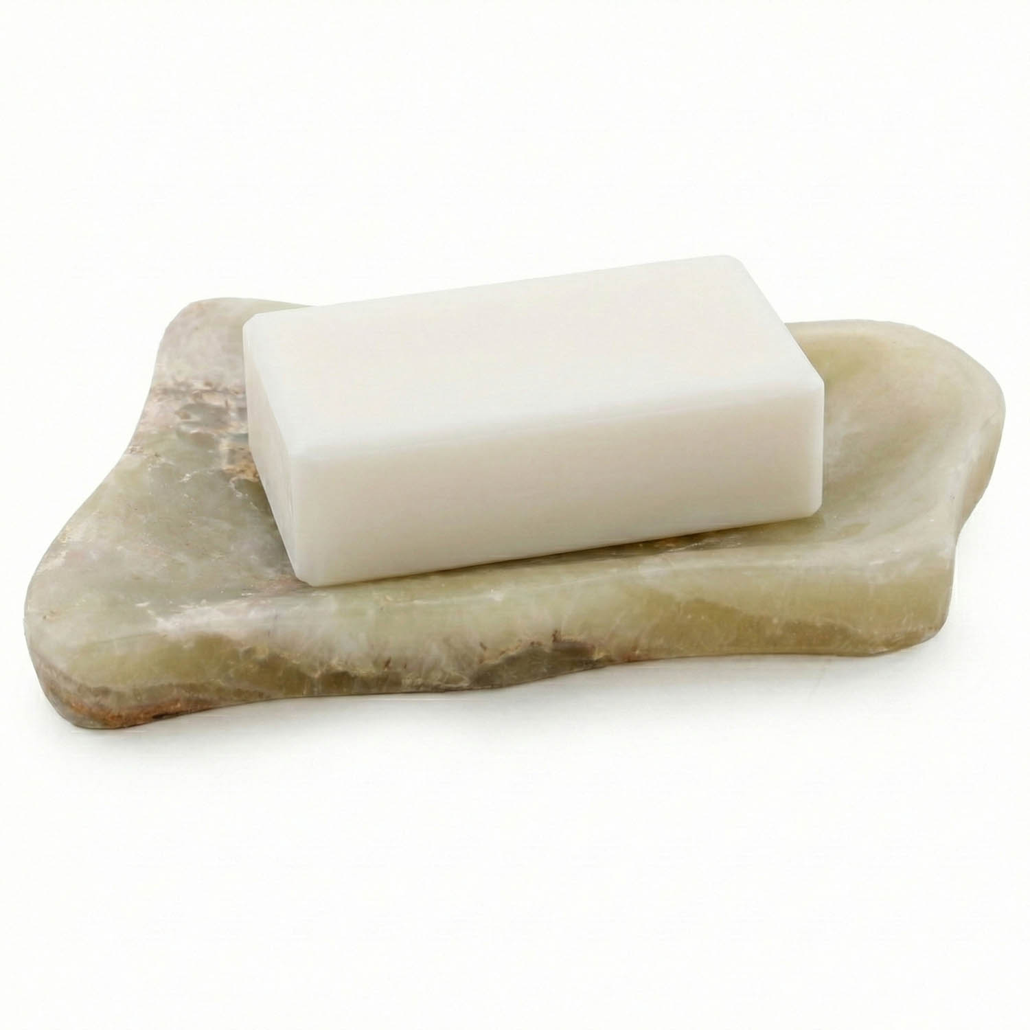 Natural Honey Onyx Soap Dish - Organic Shape2