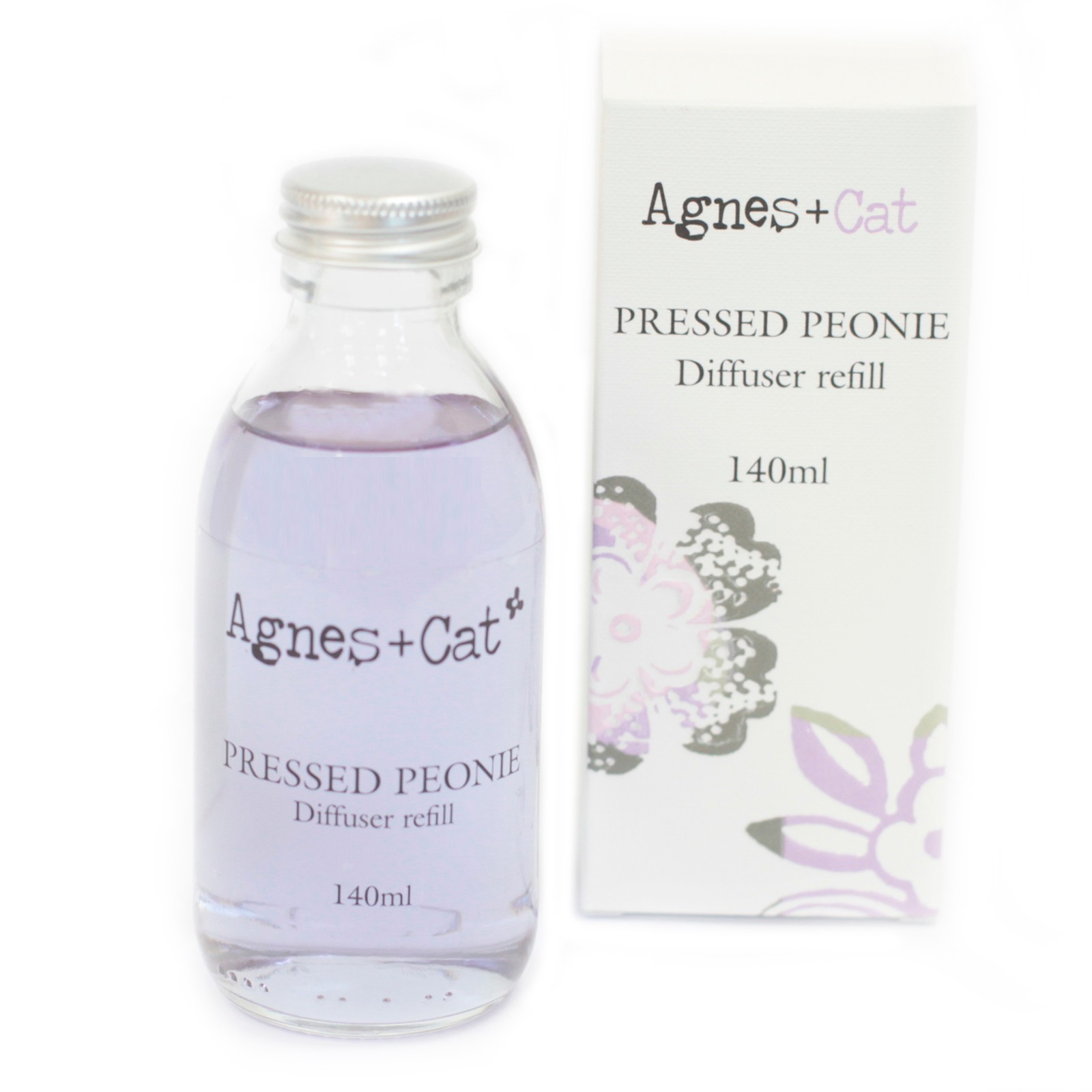 Agnes + Cat Pressed Peonies Reed Diffuser Refill (140ml)1