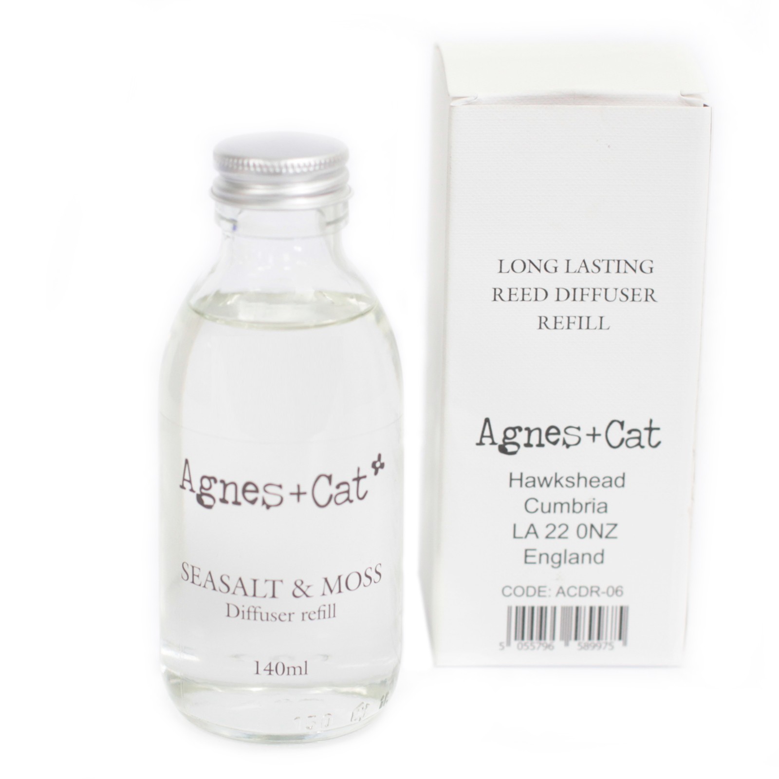 Agnes + Cat Sea Salt & Moss Reed Diffuser Refill (140ml)2