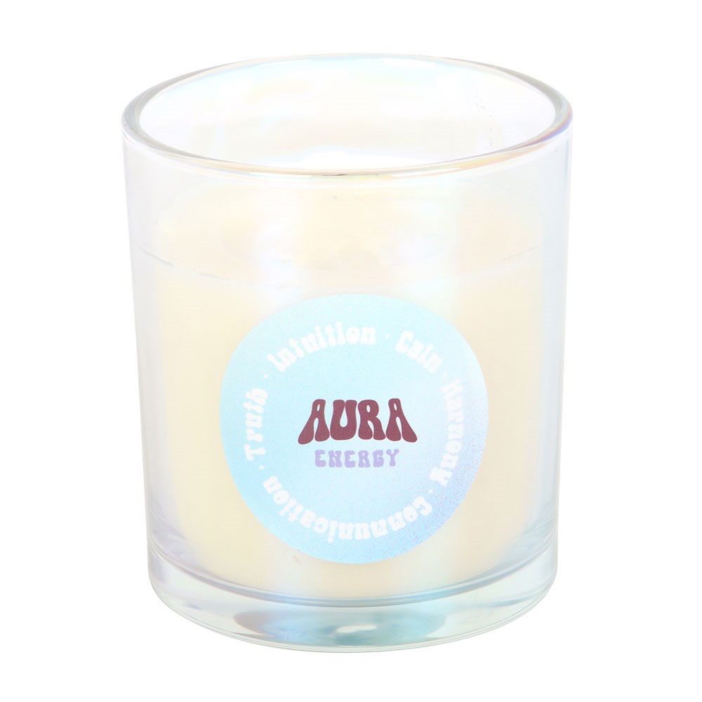 Aura Energy - Ocean Breeze Scented Candle in Iridescent Glass1