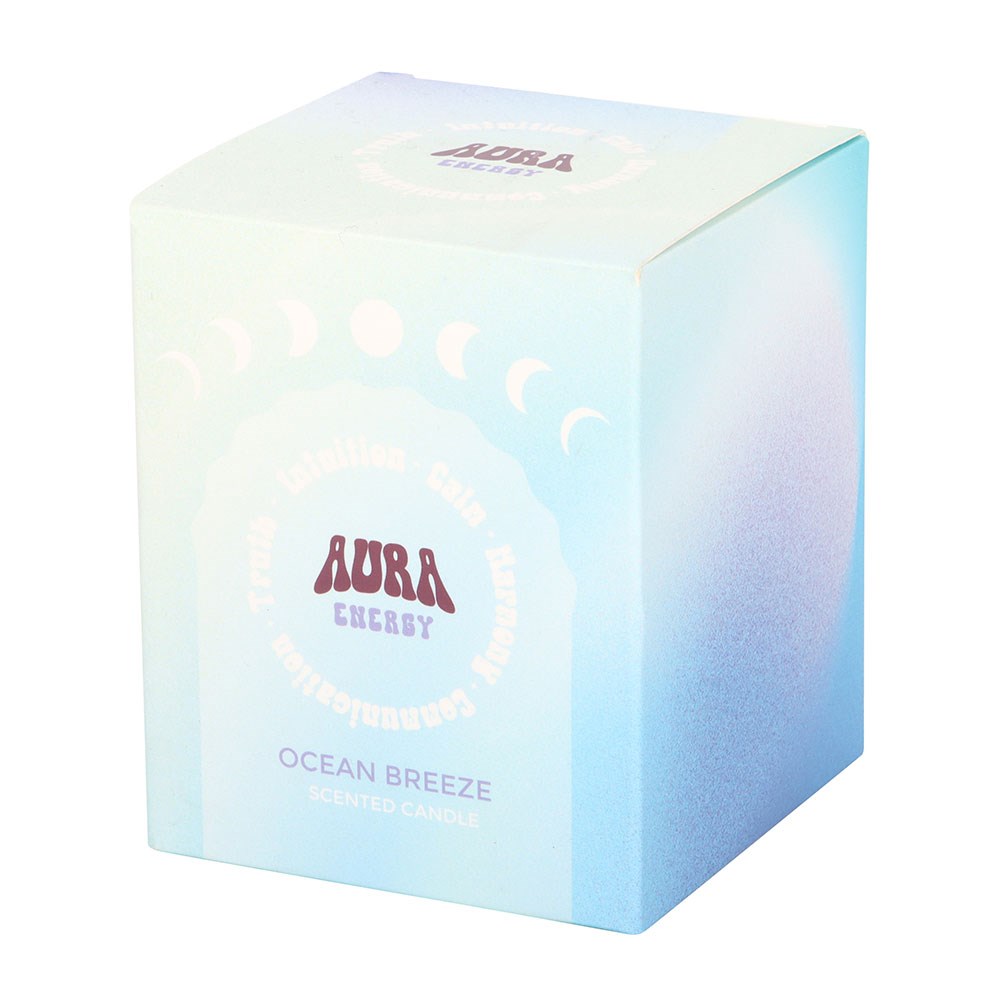 Aura Energy - Ocean Breeze Scented Candle in Iridescent Glass2