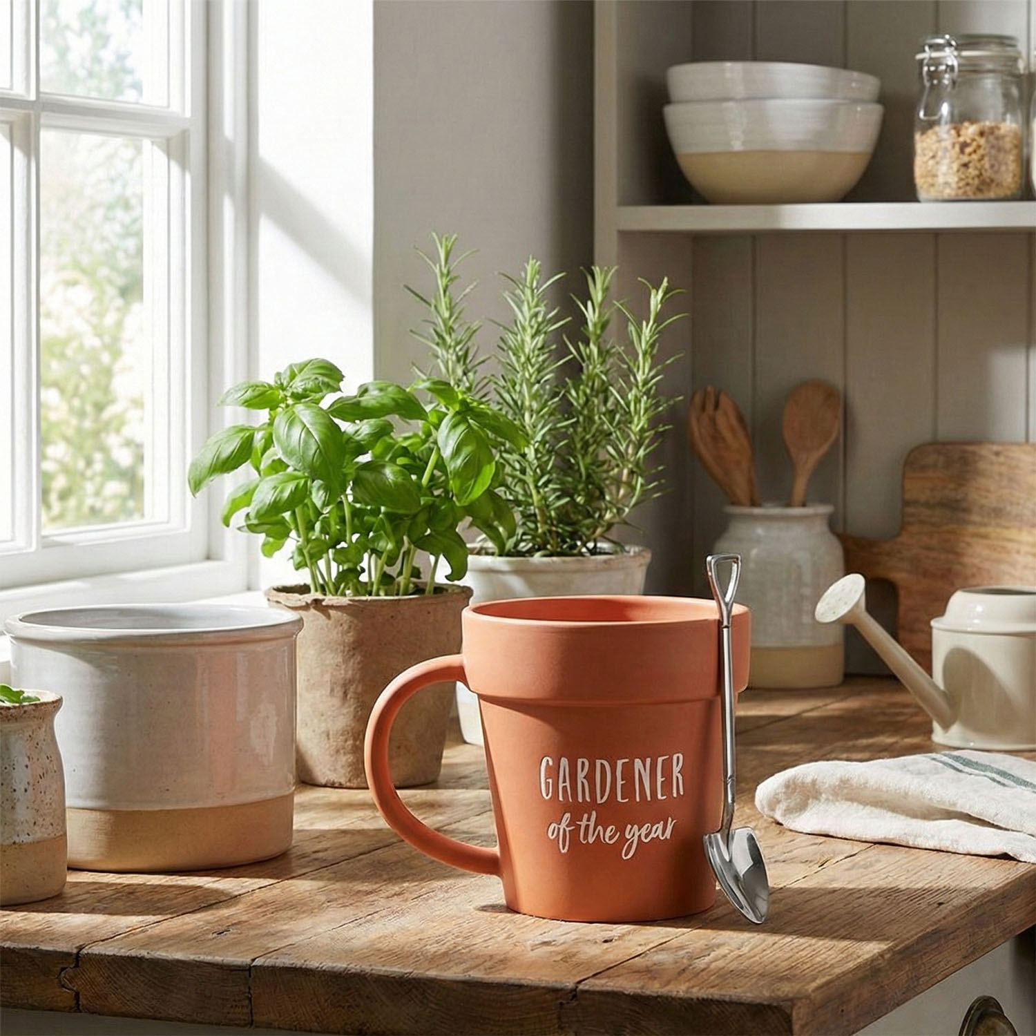 Gardener of the Year Plant Pot Mug & Shovel Spoon Set3