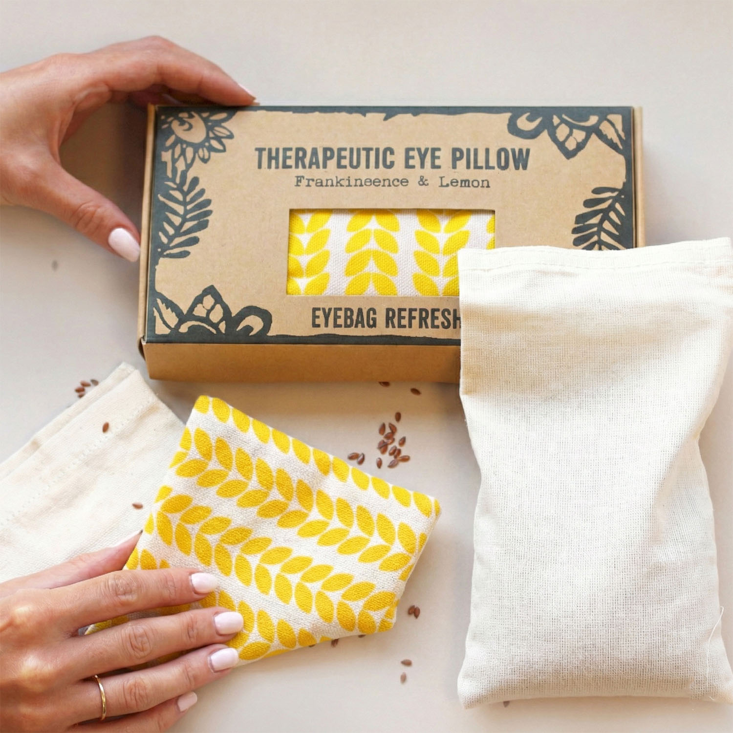 Agnes & Cat Therapeutic Eye Pillow - Eyebag Refresh - Frankincense & Lemon3