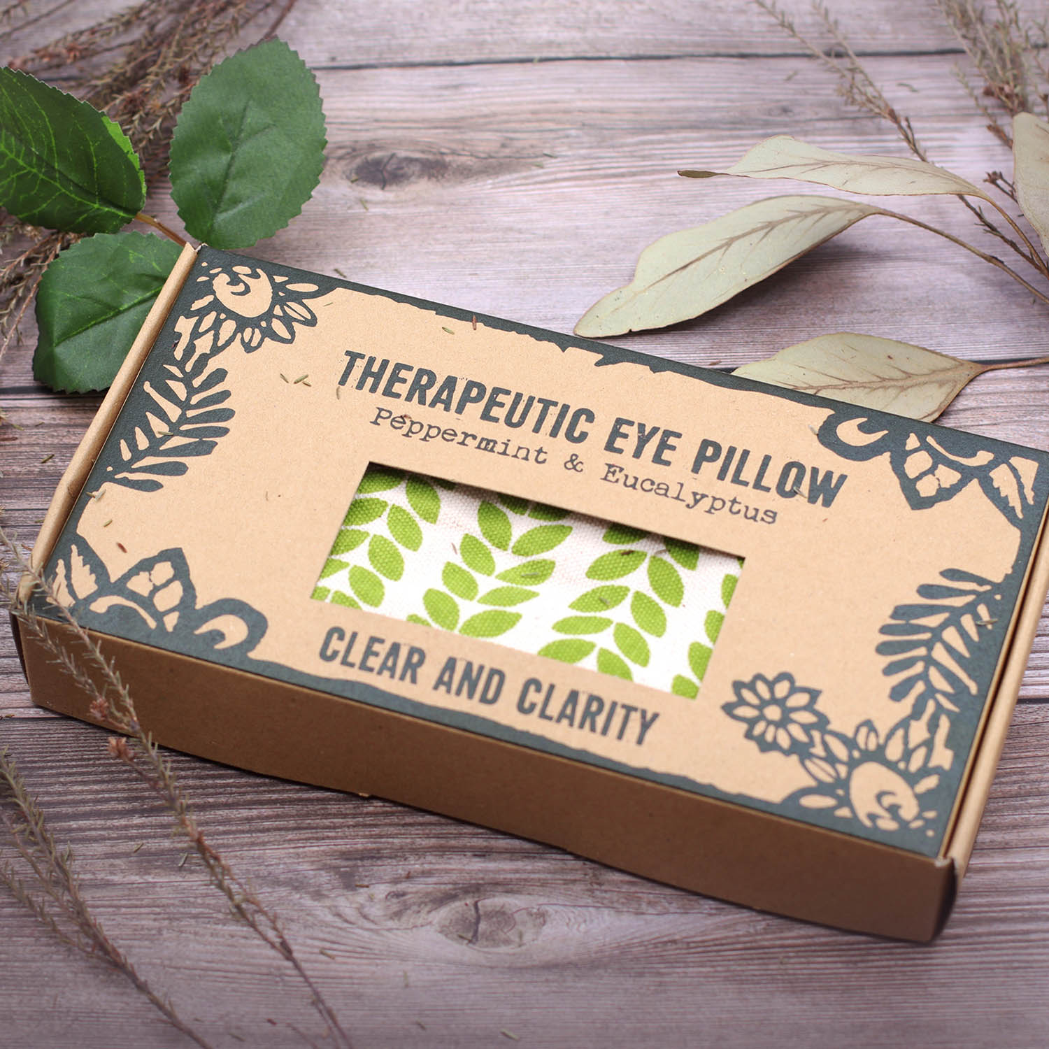 Agnes & Cat Therapeutic Eye Pillow - Clear & Clarity - Peppermint & Eucalyptus1