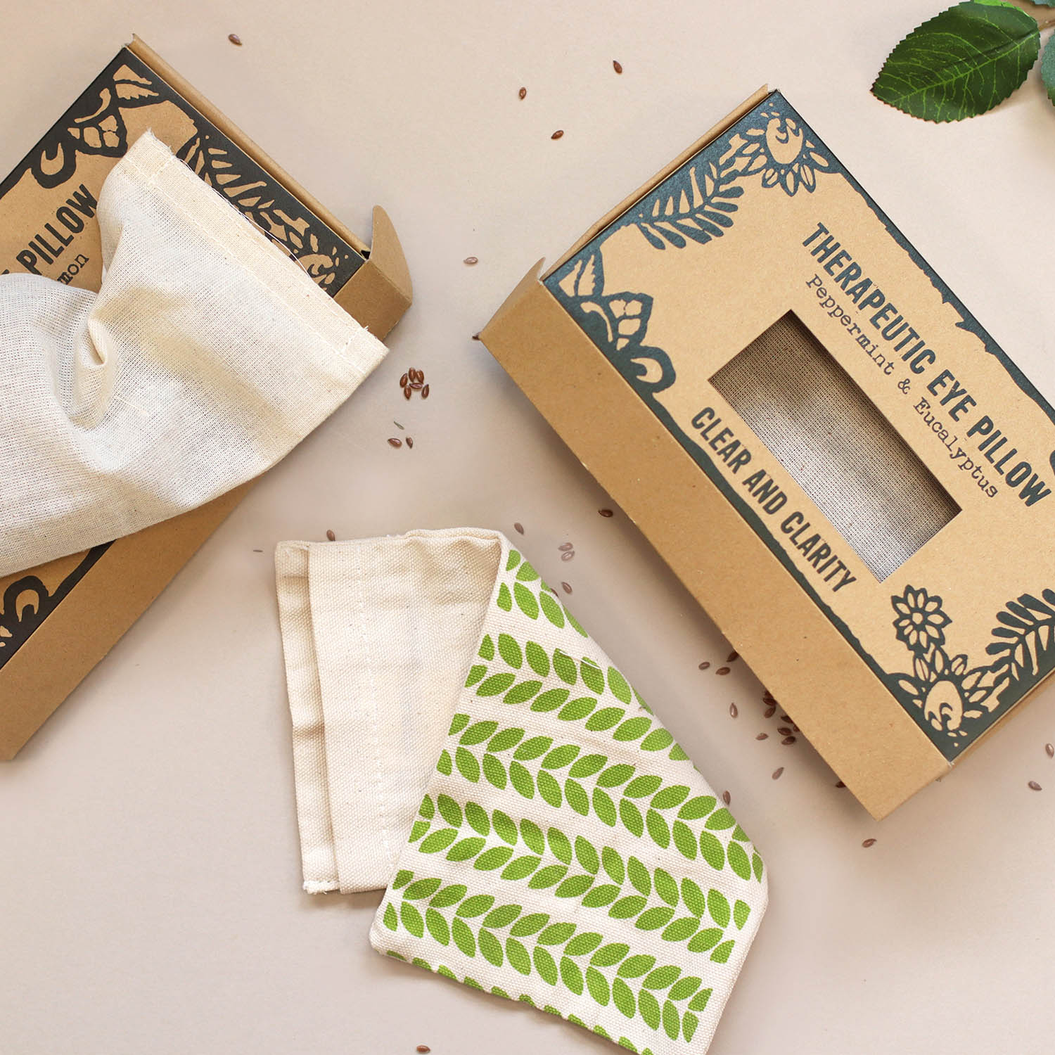 Agnes & Cat Therapeutic Eye Pillow - Clear & Clarity - Peppermint & Eucalyptus2