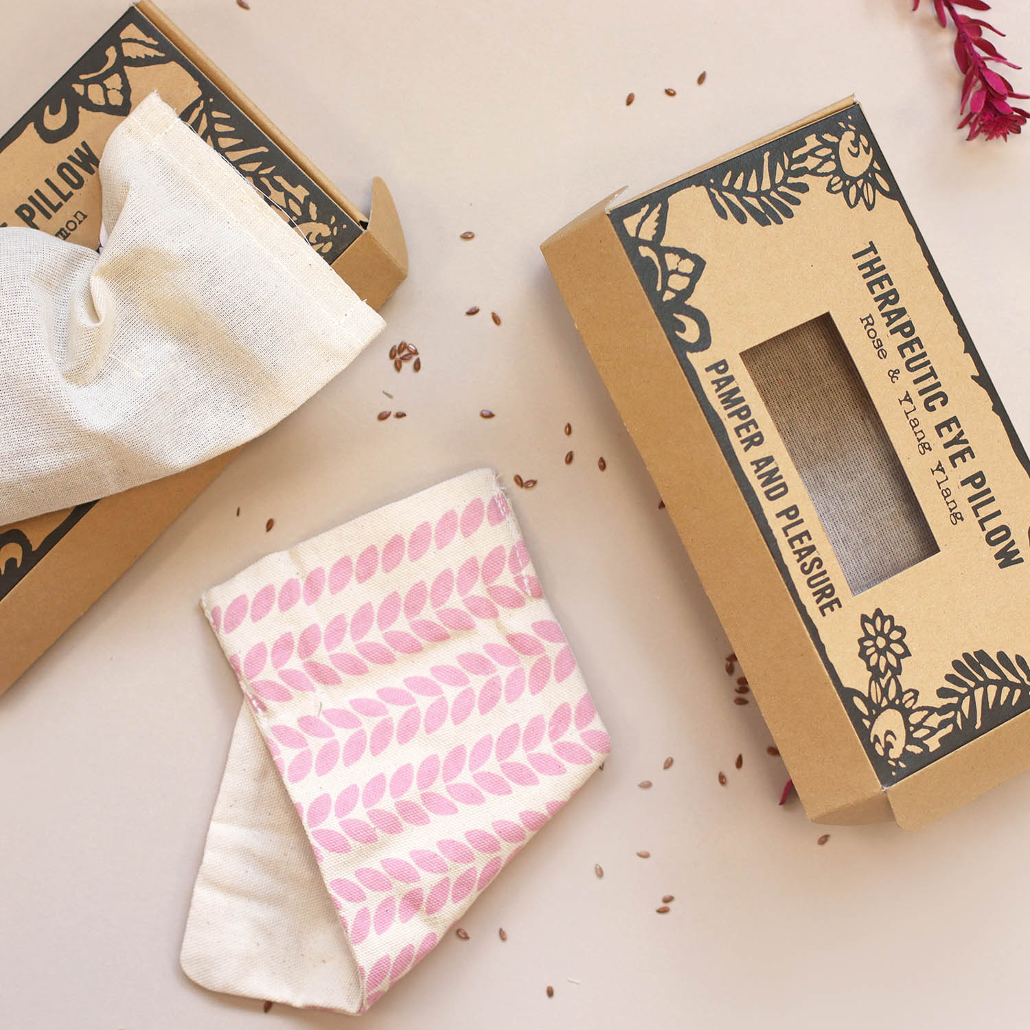 Agnes & Cat Therapeutic Eye Pillow - Pamper & Pleasure - Rose & Ylang Ylang3