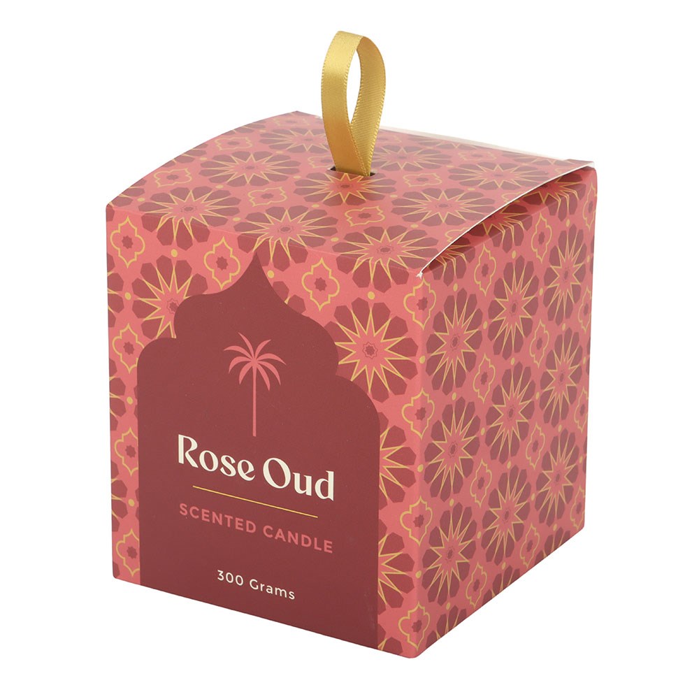 Arabian Nights Rose Oud Scented Candle (300g)2