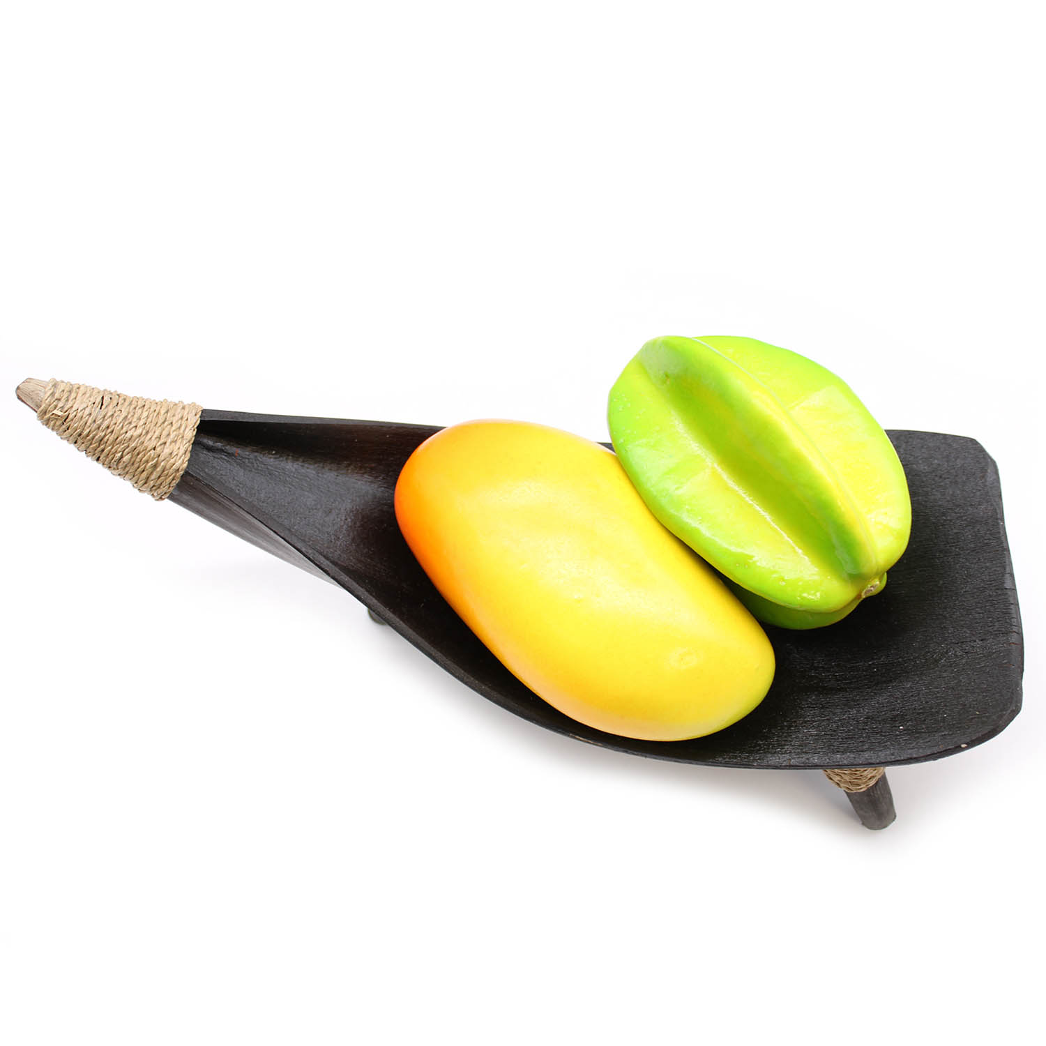 Chocolate Coconut Leaf Fruit Bowl Set – Handmade in Bali (Set of 3)4
