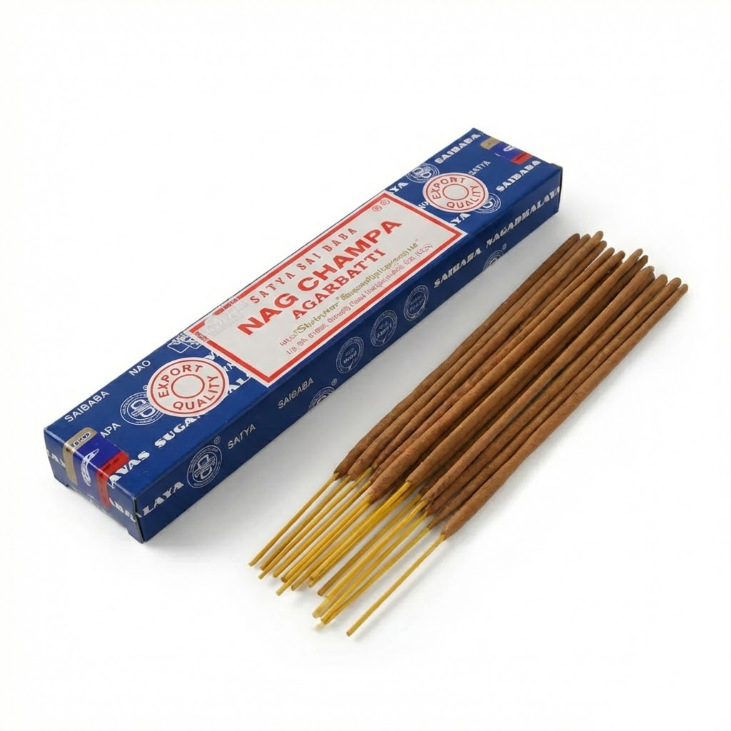 Satya Sai Baba Nag Champa Agarbatti (15g) - 12 Incense Sticks