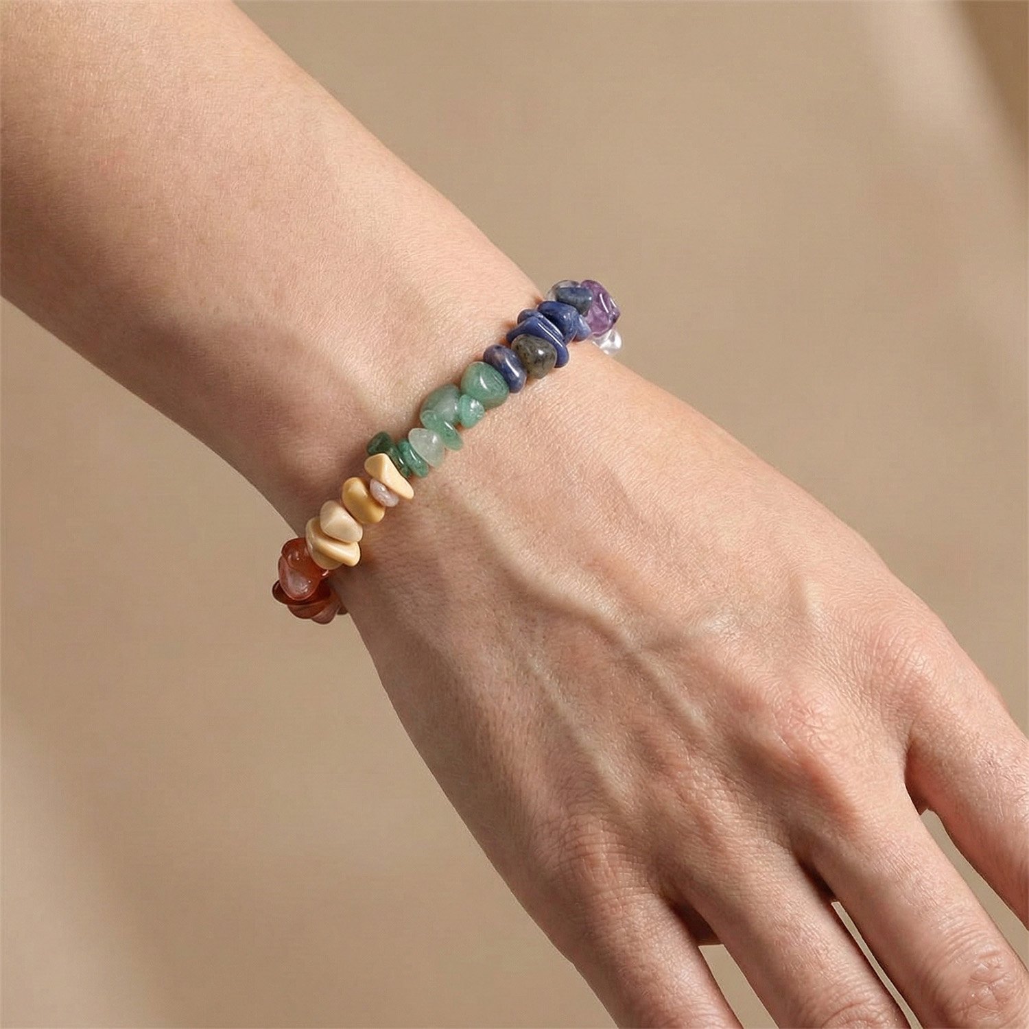 Chakra Balancing Crystal Chip Bracelet3