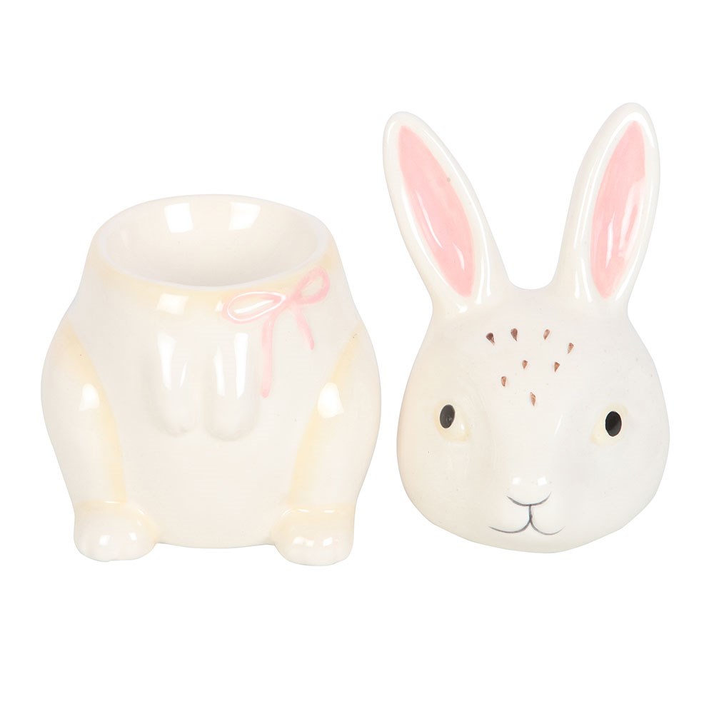 White Ceramic Bunny Oil Burner3