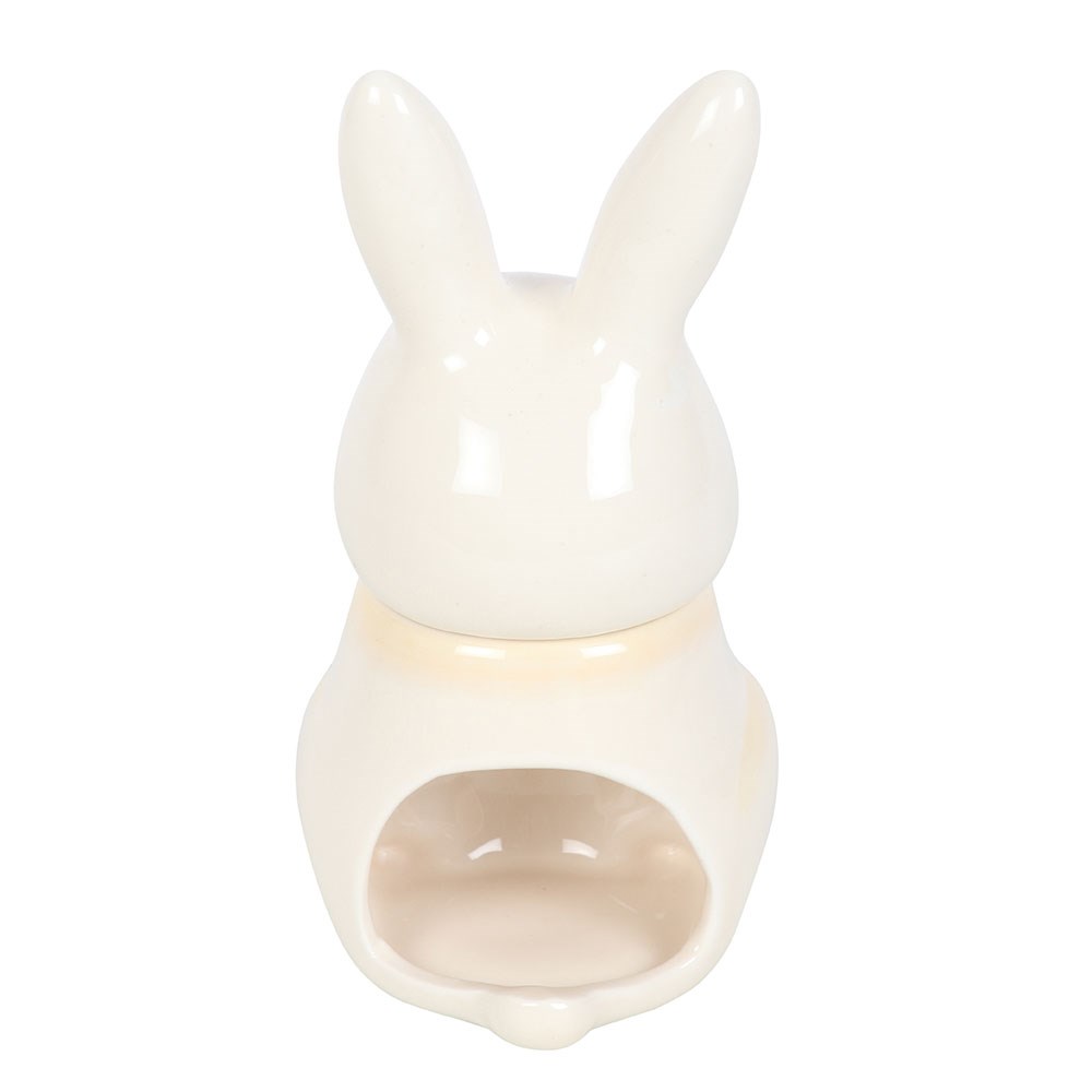 White Ceramic Bunny Oil Burner5