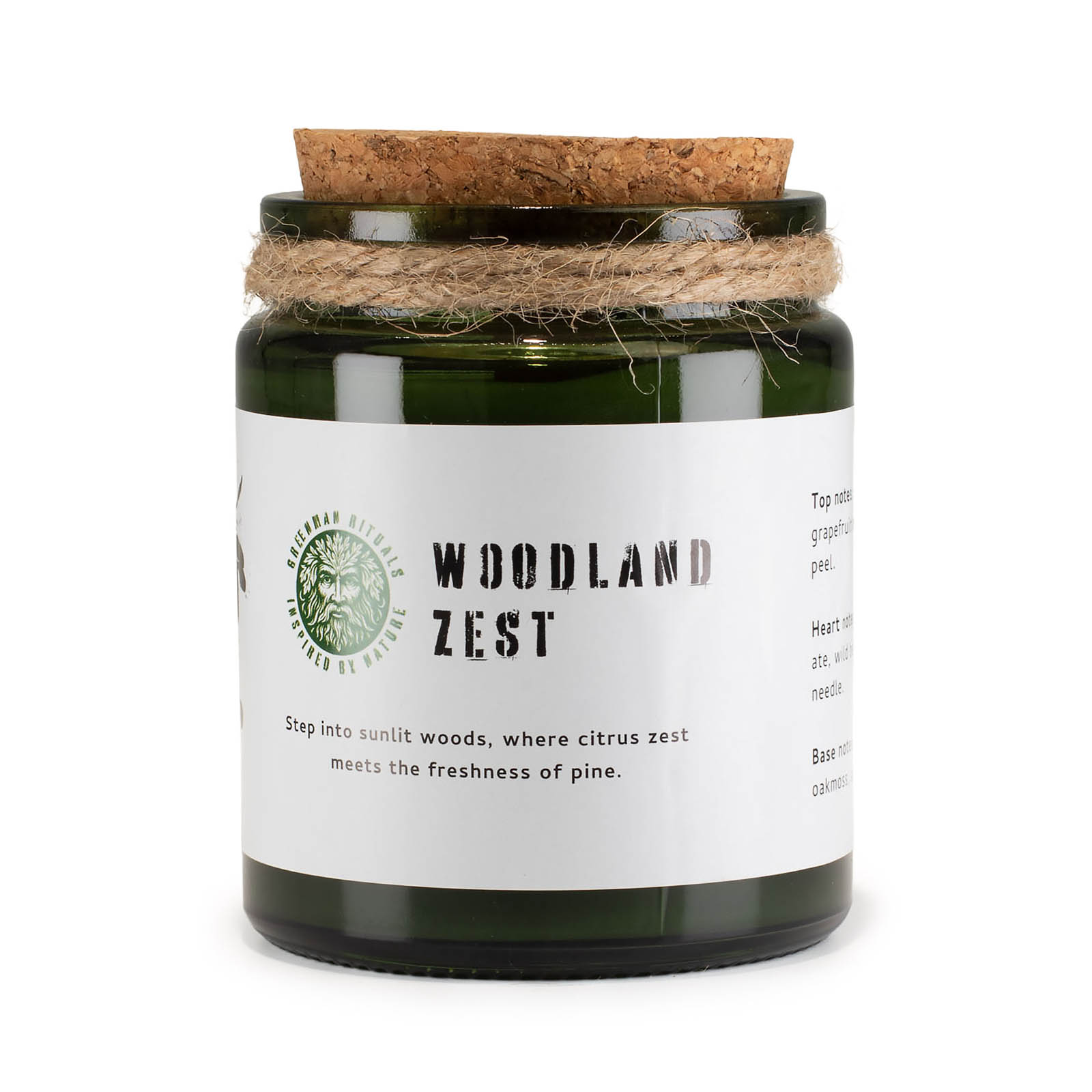 Greenman Rituals Woodland Zest Woodwick Soy Candle