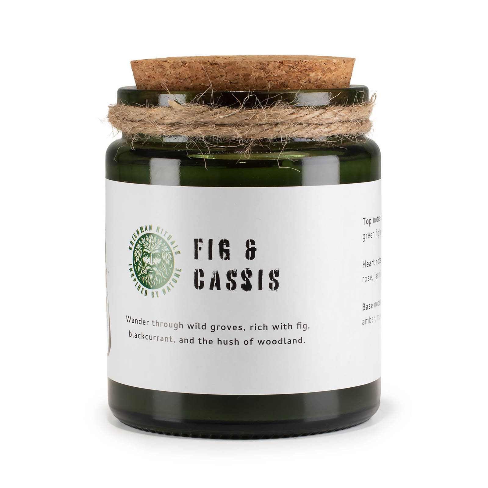 Greenman Rituals Fig & Cassis Woodwick Soy Candle