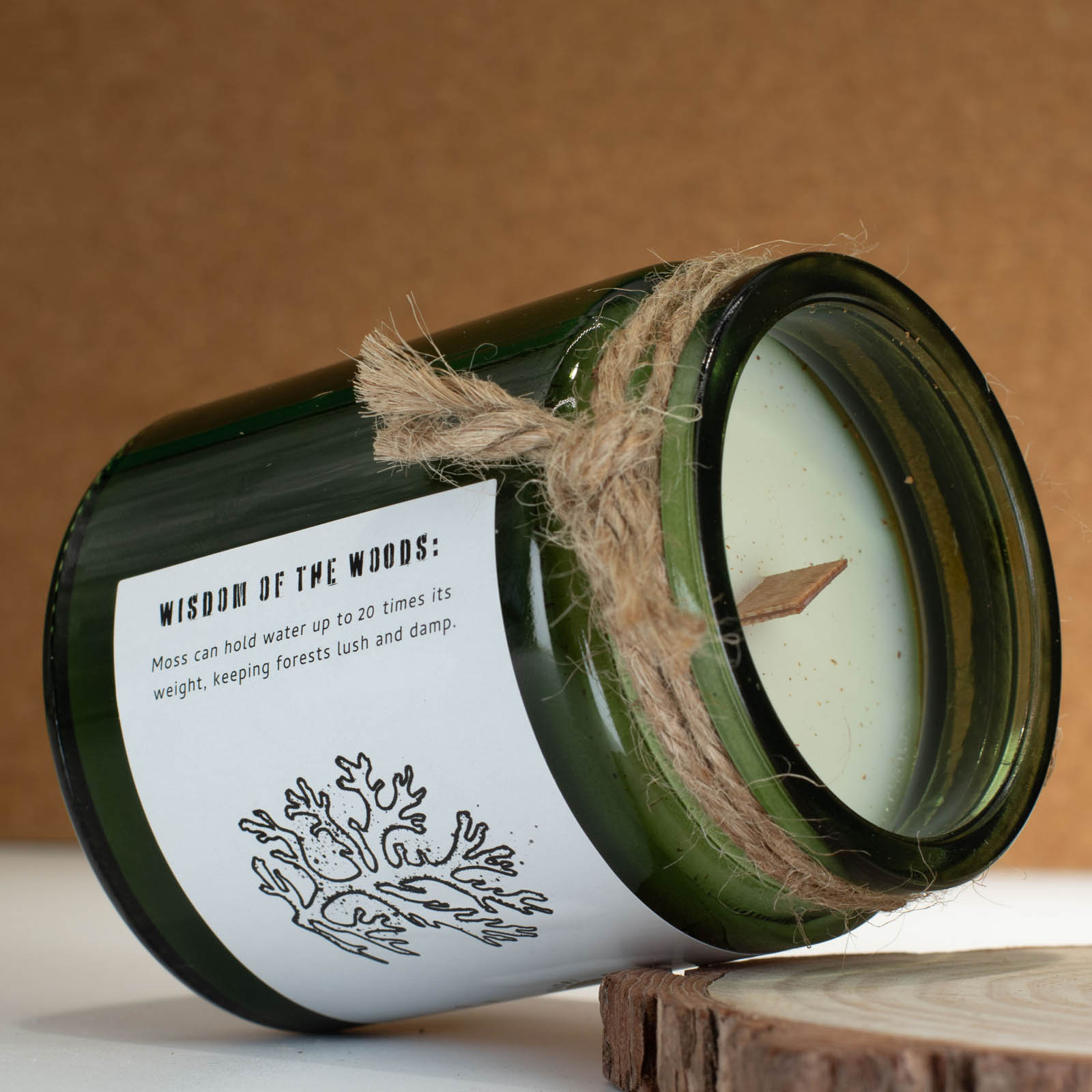 Greenman Rituals Moss & Mist Woodwick Soy Candle3