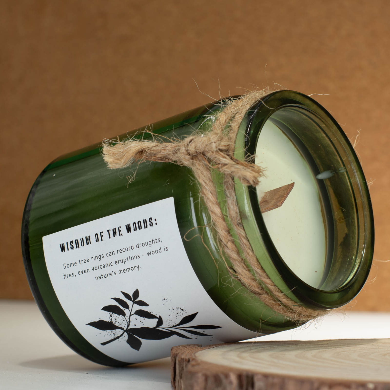 Greenman Rituals Sage & Mintwood Woodwick Soy Candle3