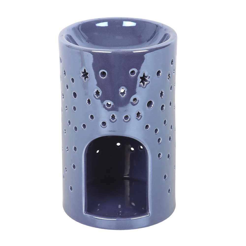 Aura Iridescent Purple Moon Ceramic Oil Burner & Wax Warmer3