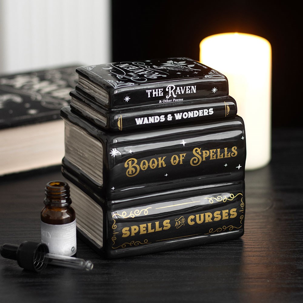 Stacked Book of Spells Oil Burner & Wax Warmer3