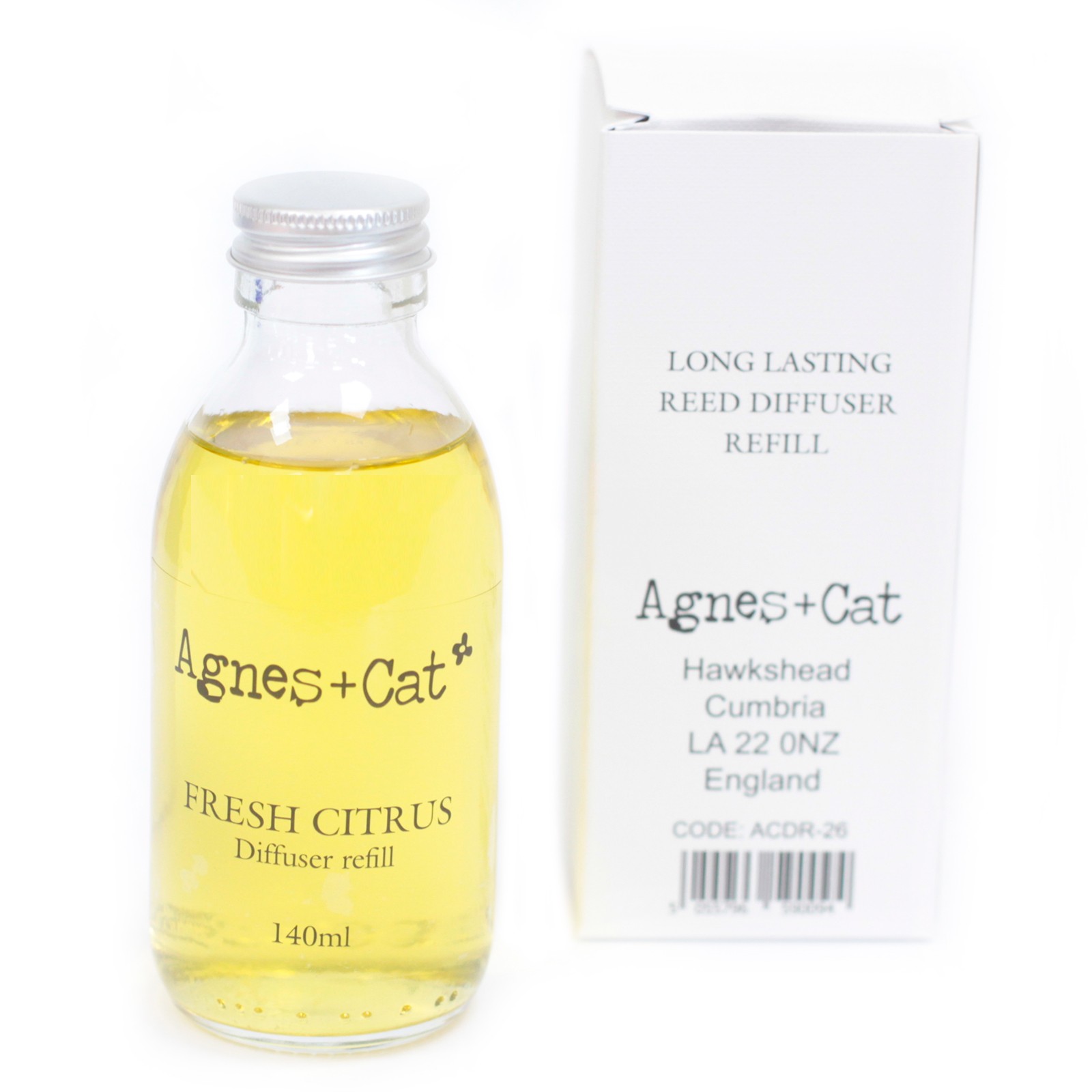 Agnes + Cat Fresh Citrus Reed Diffuser Refill (140ml)2
