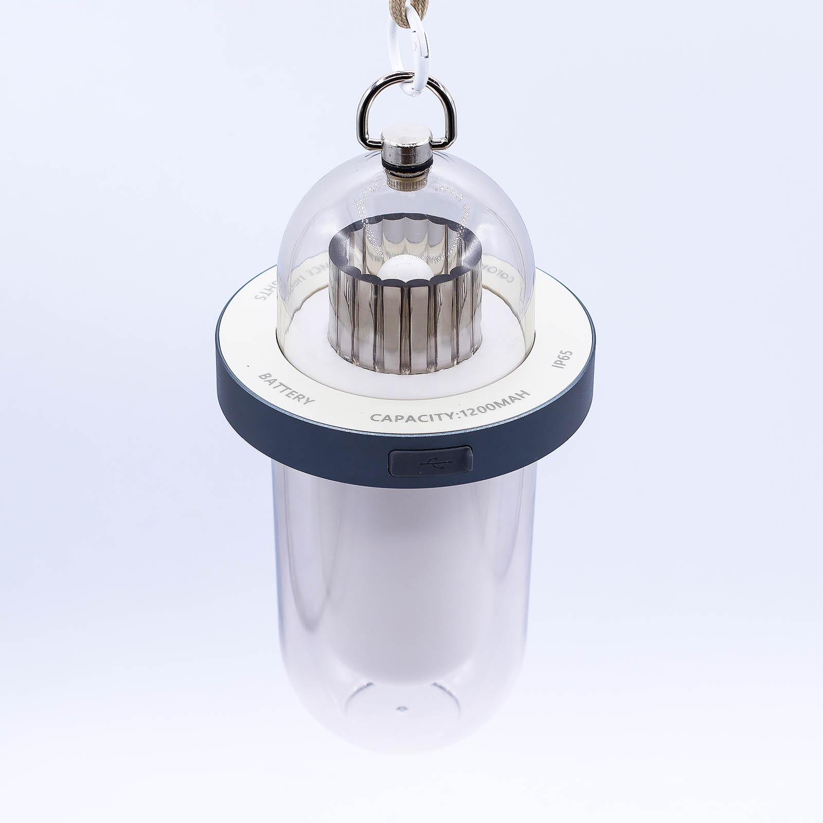 Rechargeable Outdoor Flame Effect Lamp - White USB-C & Multi-Colour LED2