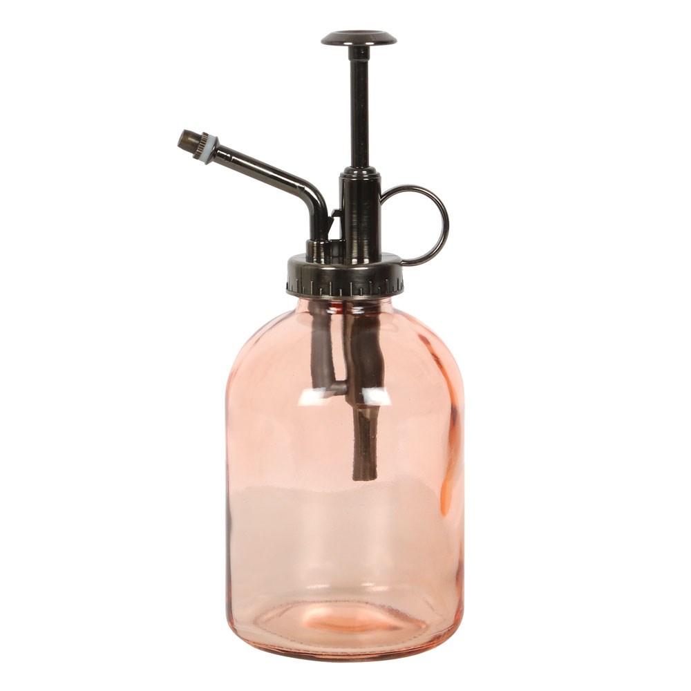 Vintage-Style Minimalist Pink Glass Plant Mister