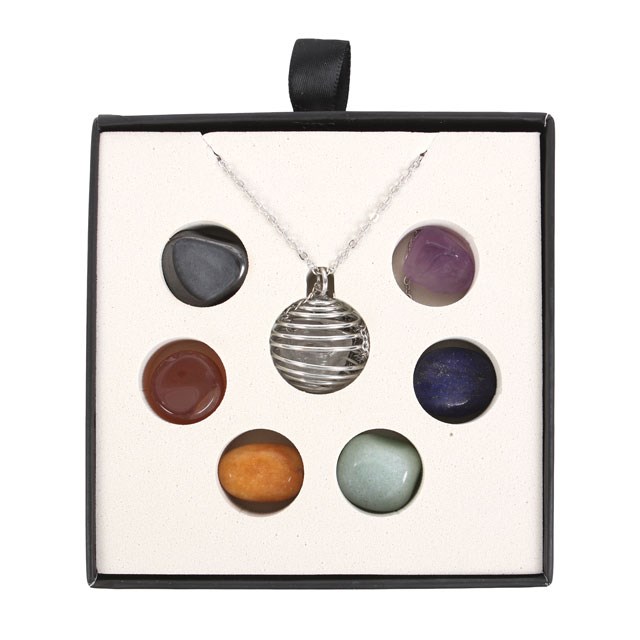 Chakra Gemstone Crystal Necklace Kit2