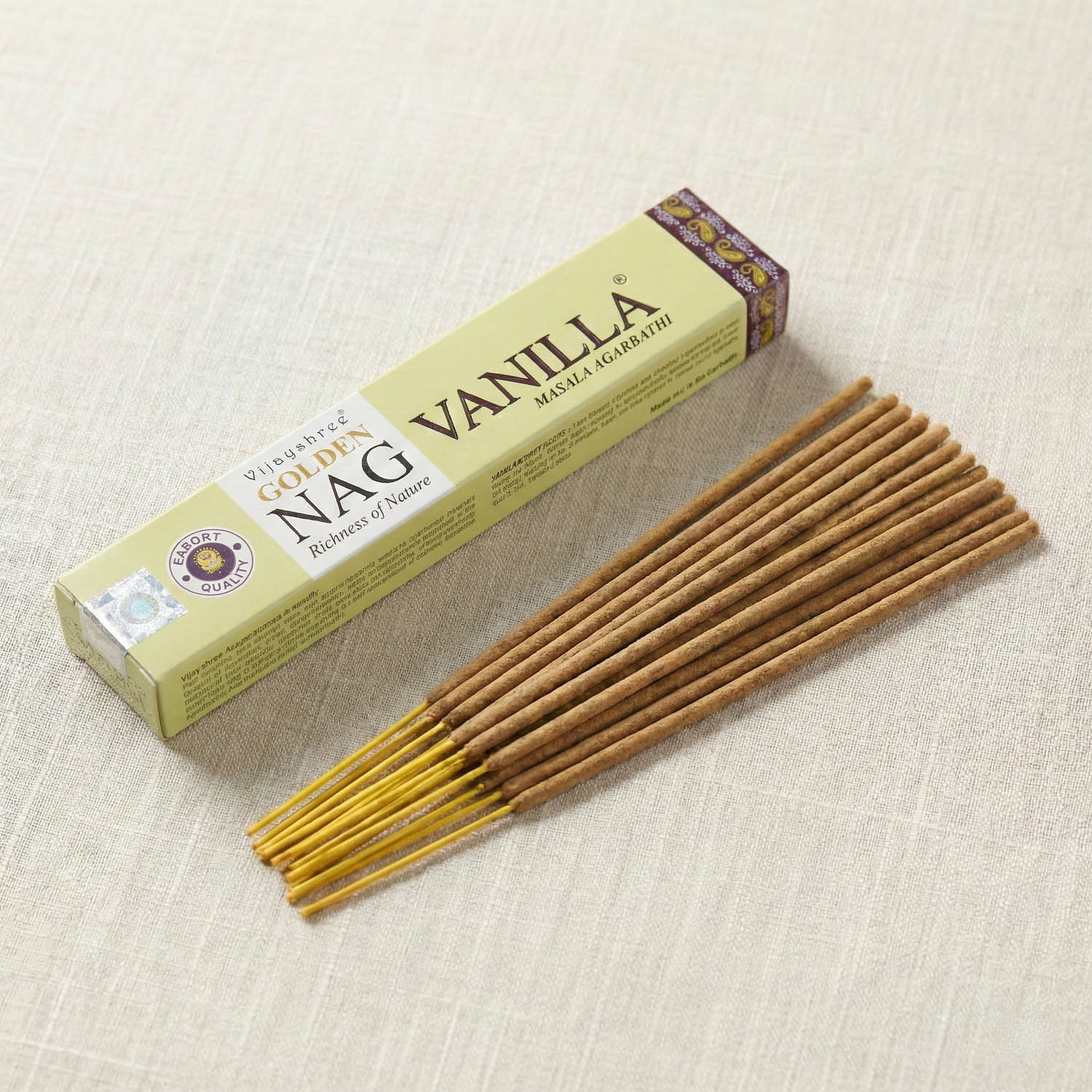 Vijayshree Golden Nag - Vanilla Incense Sticks (15g)