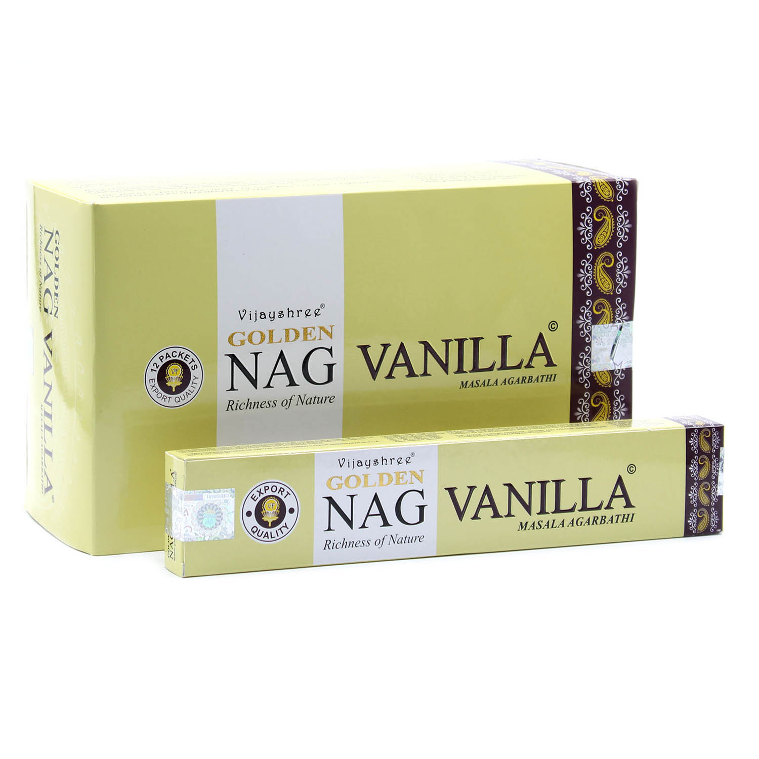 Vijayshree Golden Nag - Vanilla Incense Sticks (15g)1