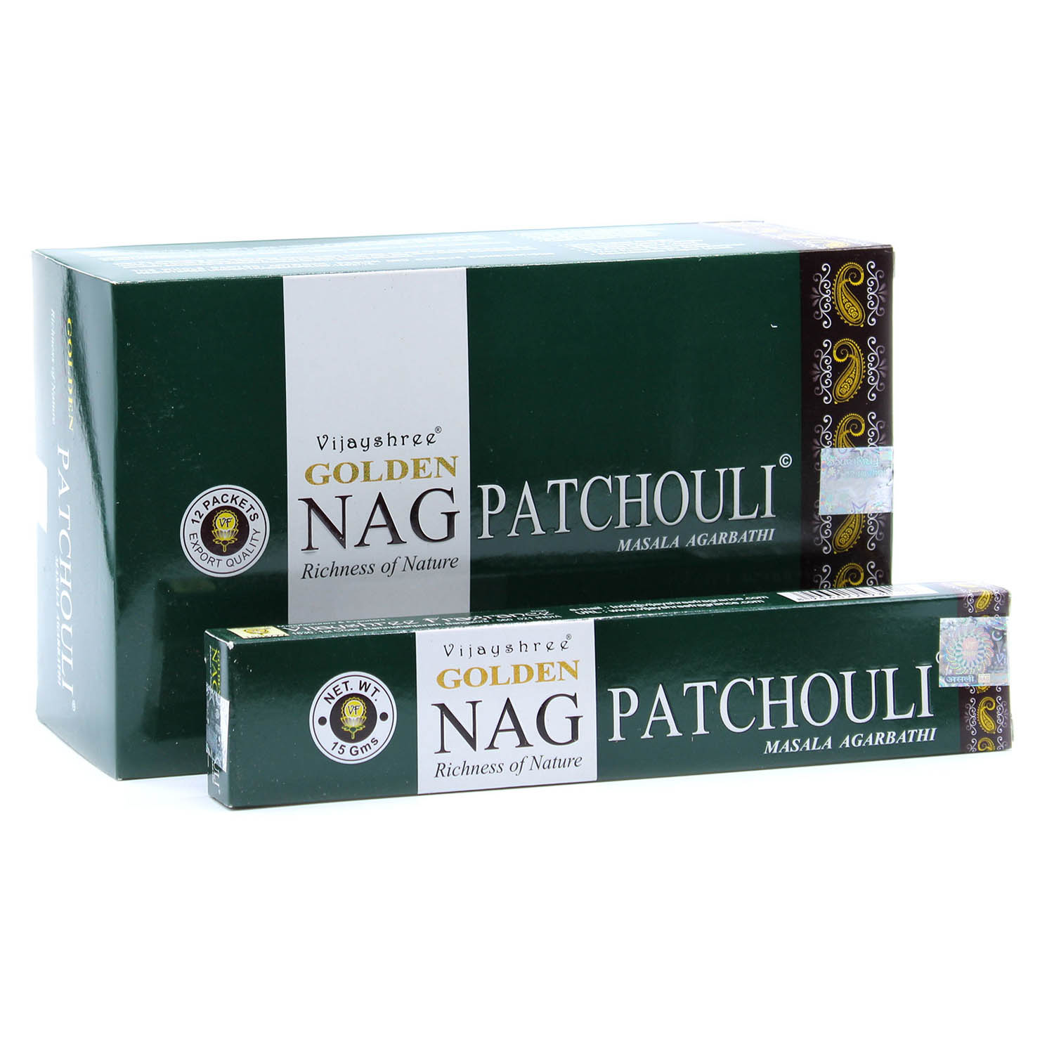 Vijayshree Golden Nag - Patchouli Incense Sticks (15g)1